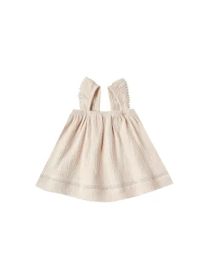Ruffled Tube Dress-Natural