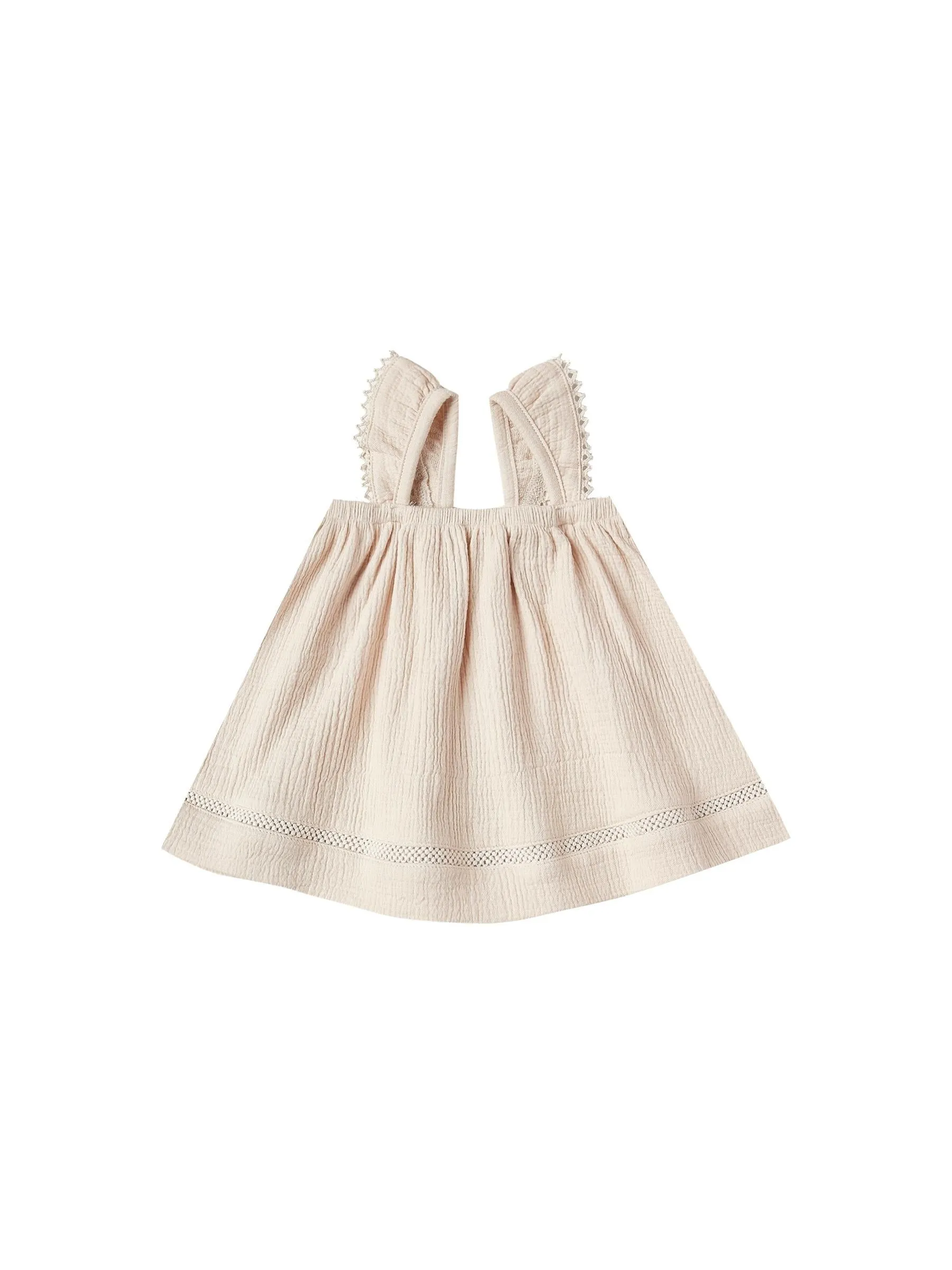 Ruffled Tube Dress-Natural
