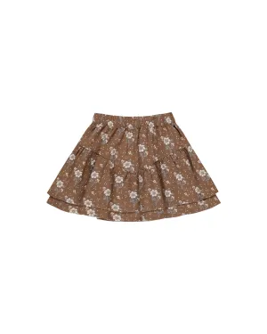RYLEE   CRU Tiered Mini Skirt || Autumn Rose