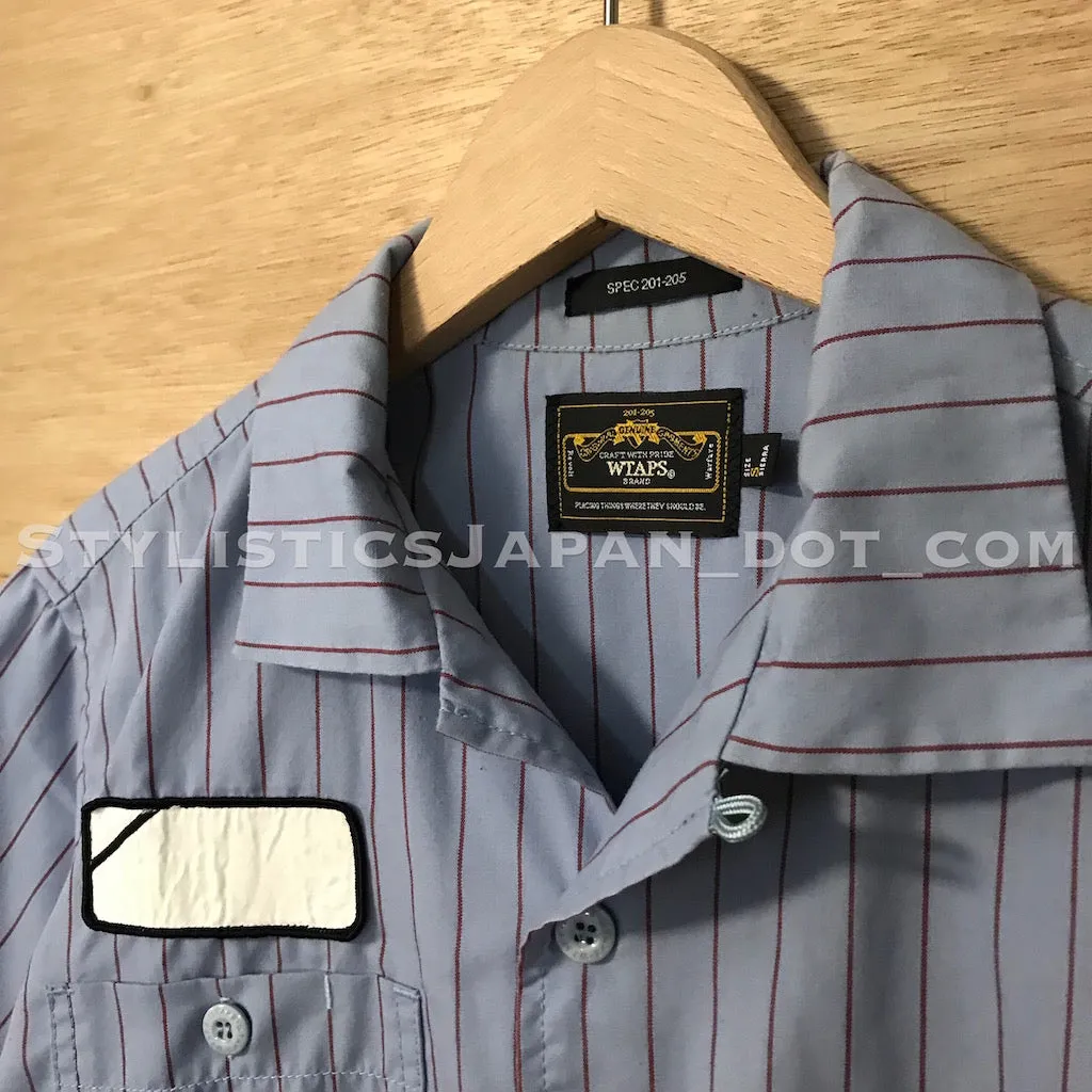 [S] WTaps Soda Striped S/S Shirt Blue