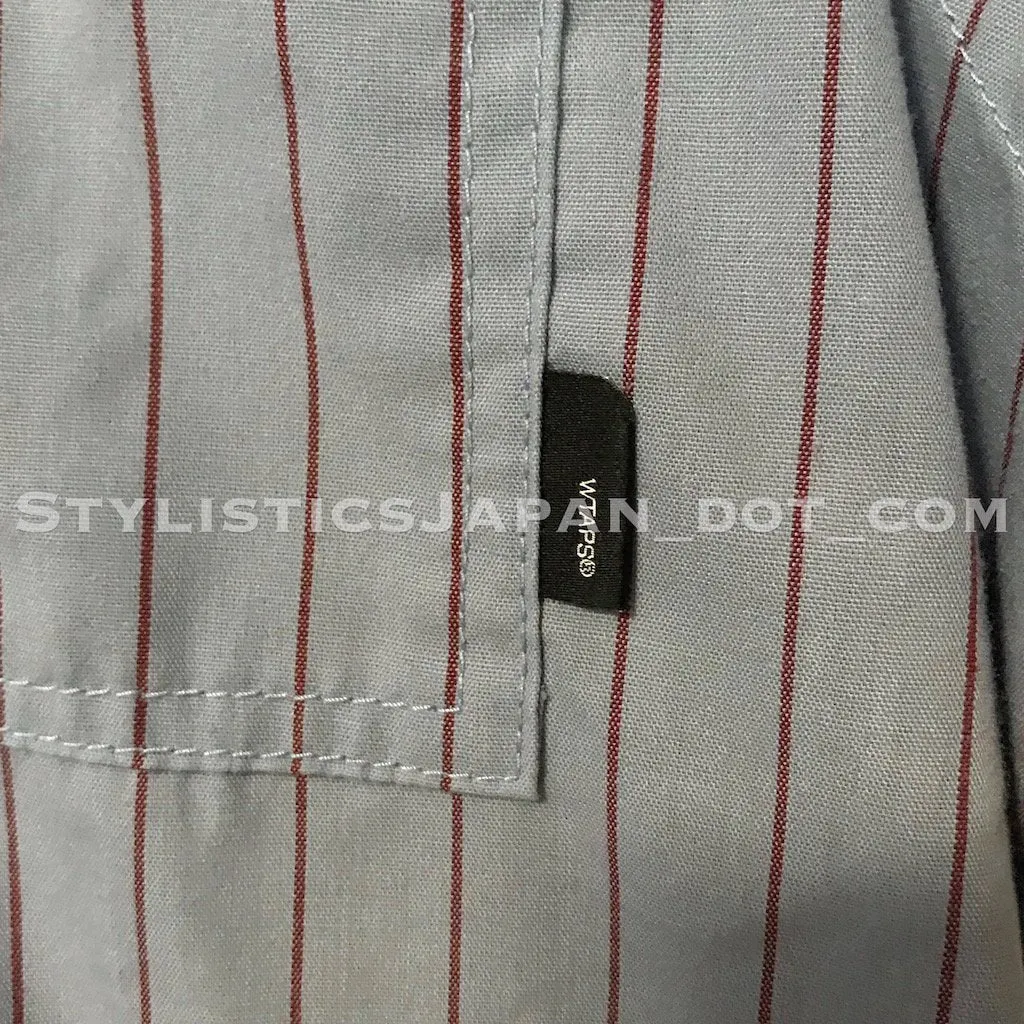 [S] WTaps Soda Striped S/S Shirt Blue