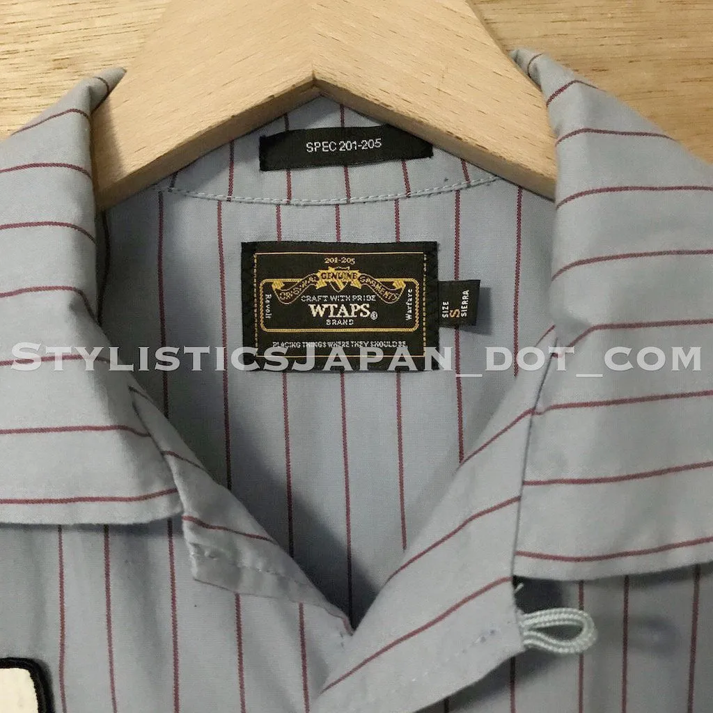 [S] WTaps Soda Striped S/S Shirt Blue