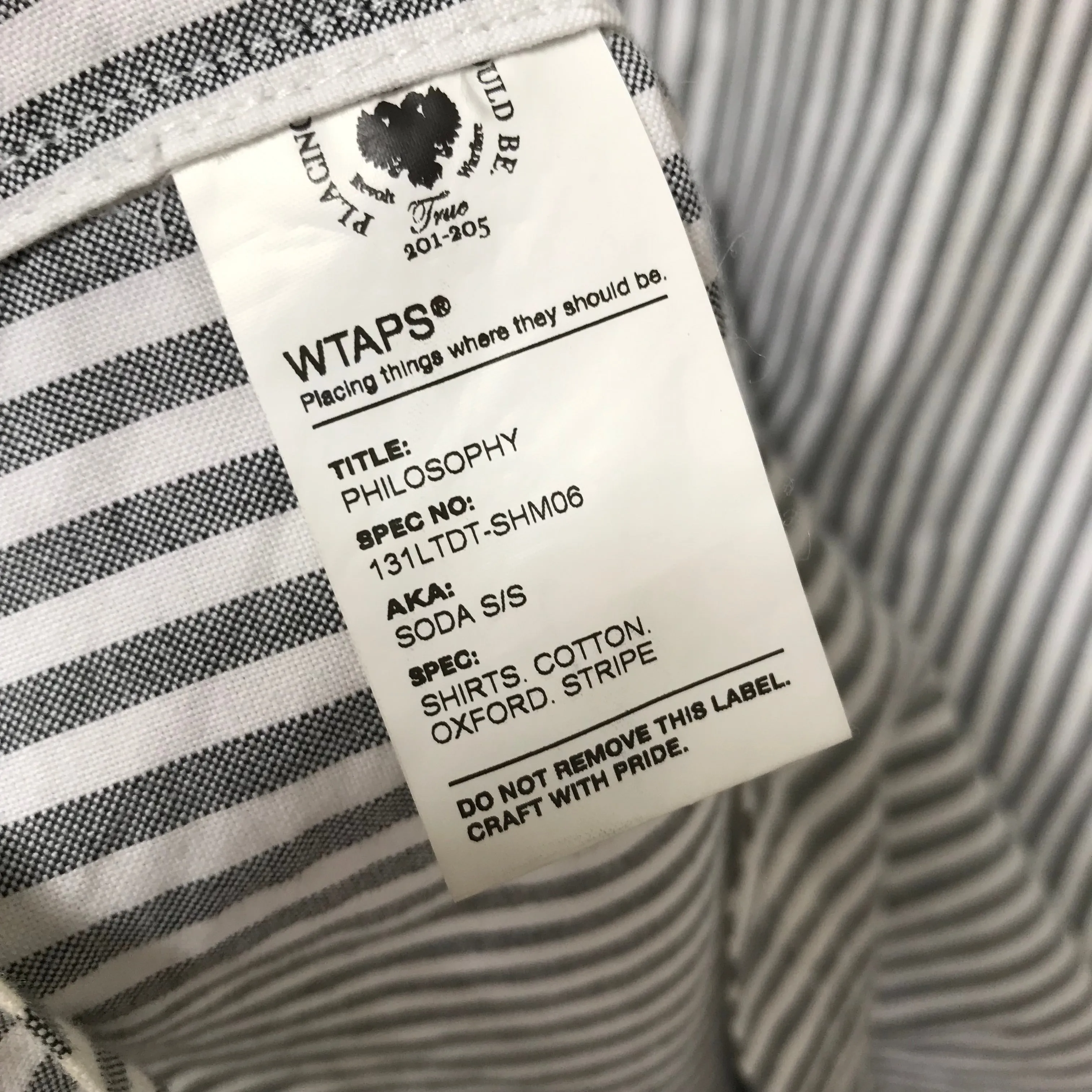 [S] WTaps Soda Striped S/S Shirt