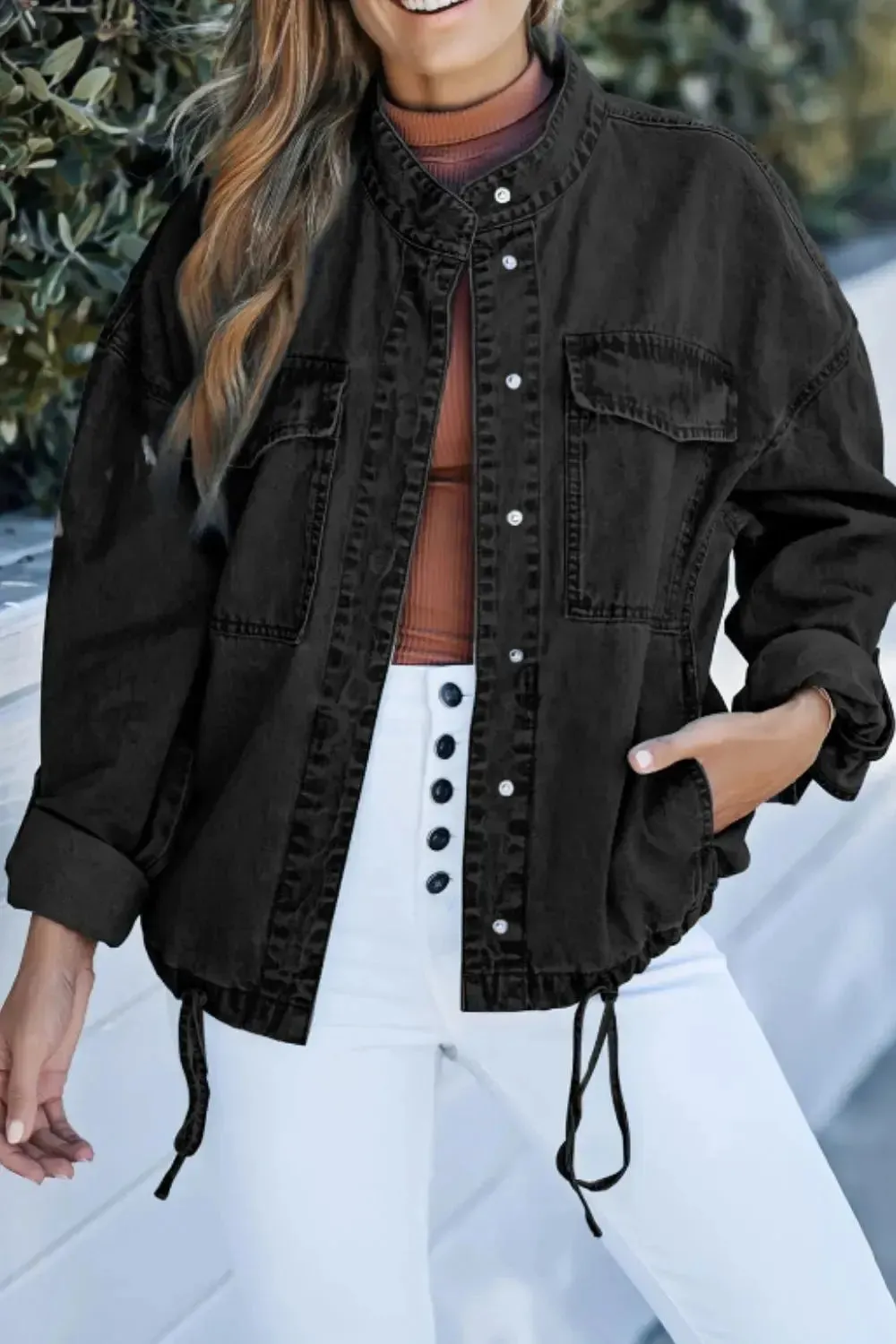 'Sable' Snap Down Denim Jacket