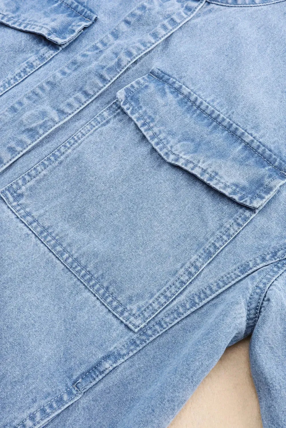 'Sable' Snap Down Denim Jacket