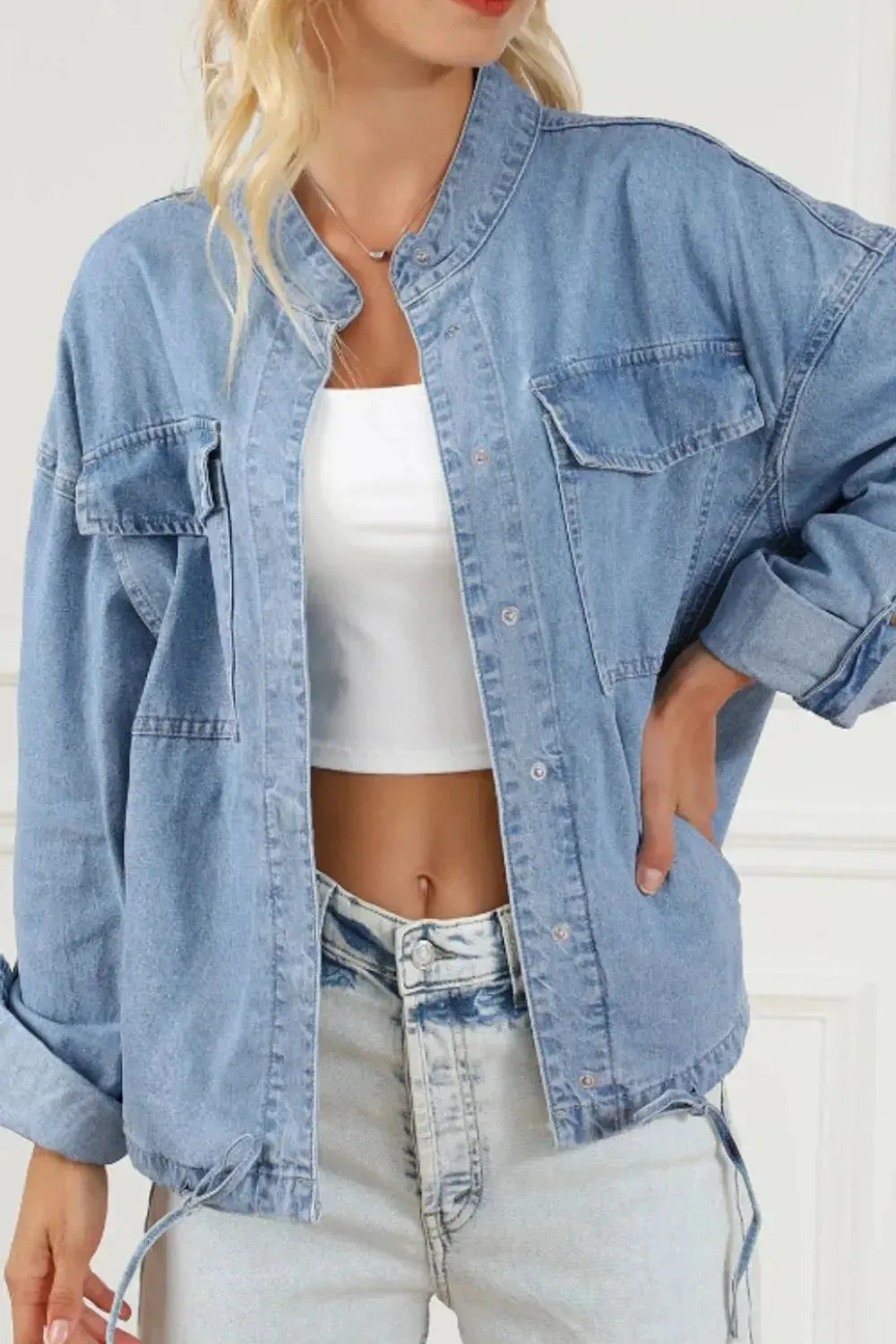 'Sable' Snap Down Denim Jacket