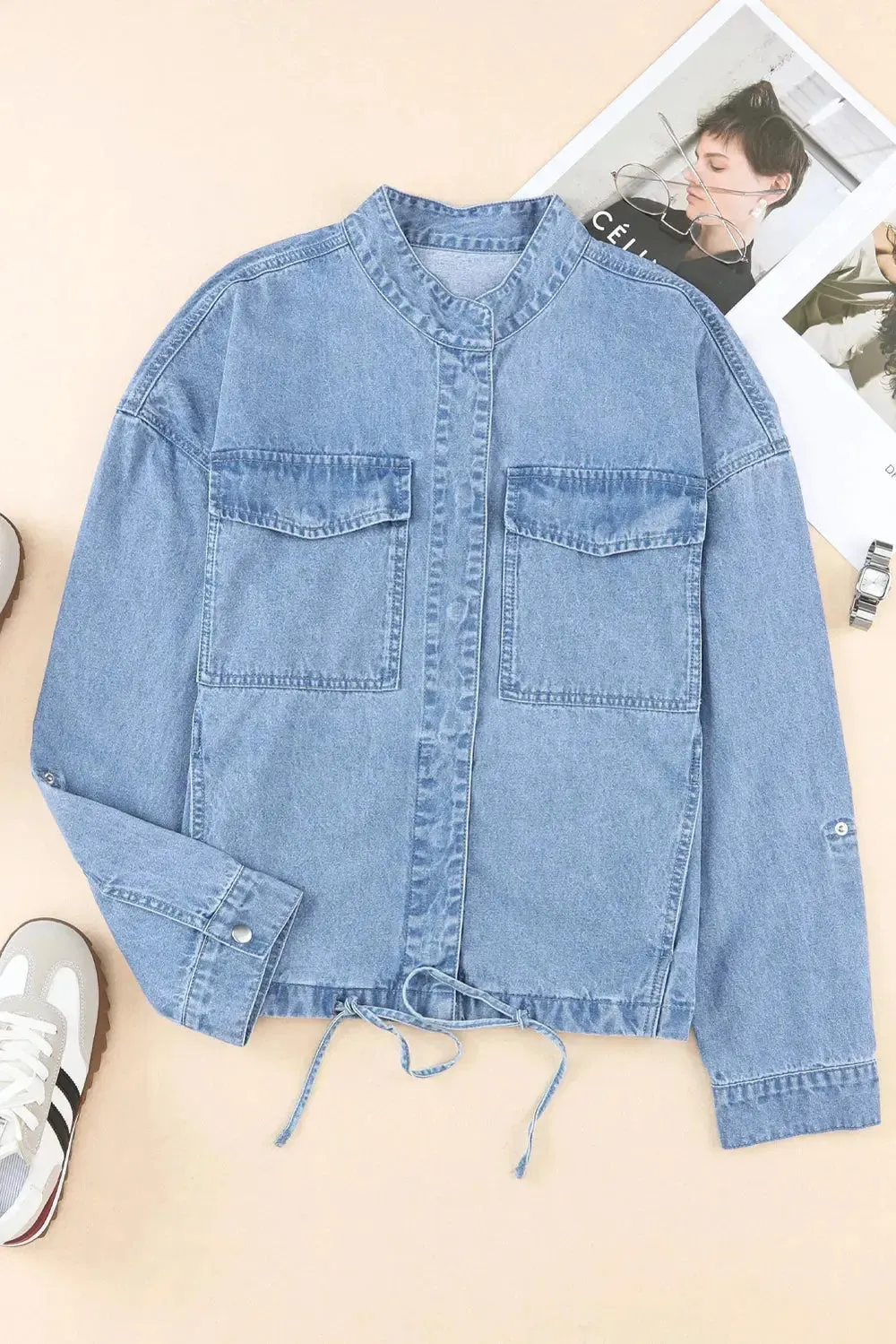 'Sable' Snap Down Denim Jacket