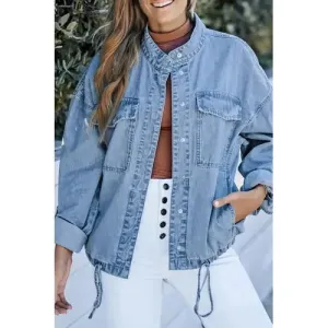 'Sable' Snap Down Denim Jacket