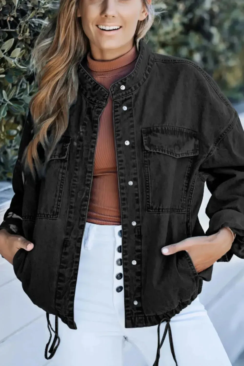 'Sable' Snap Down Denim Jacket