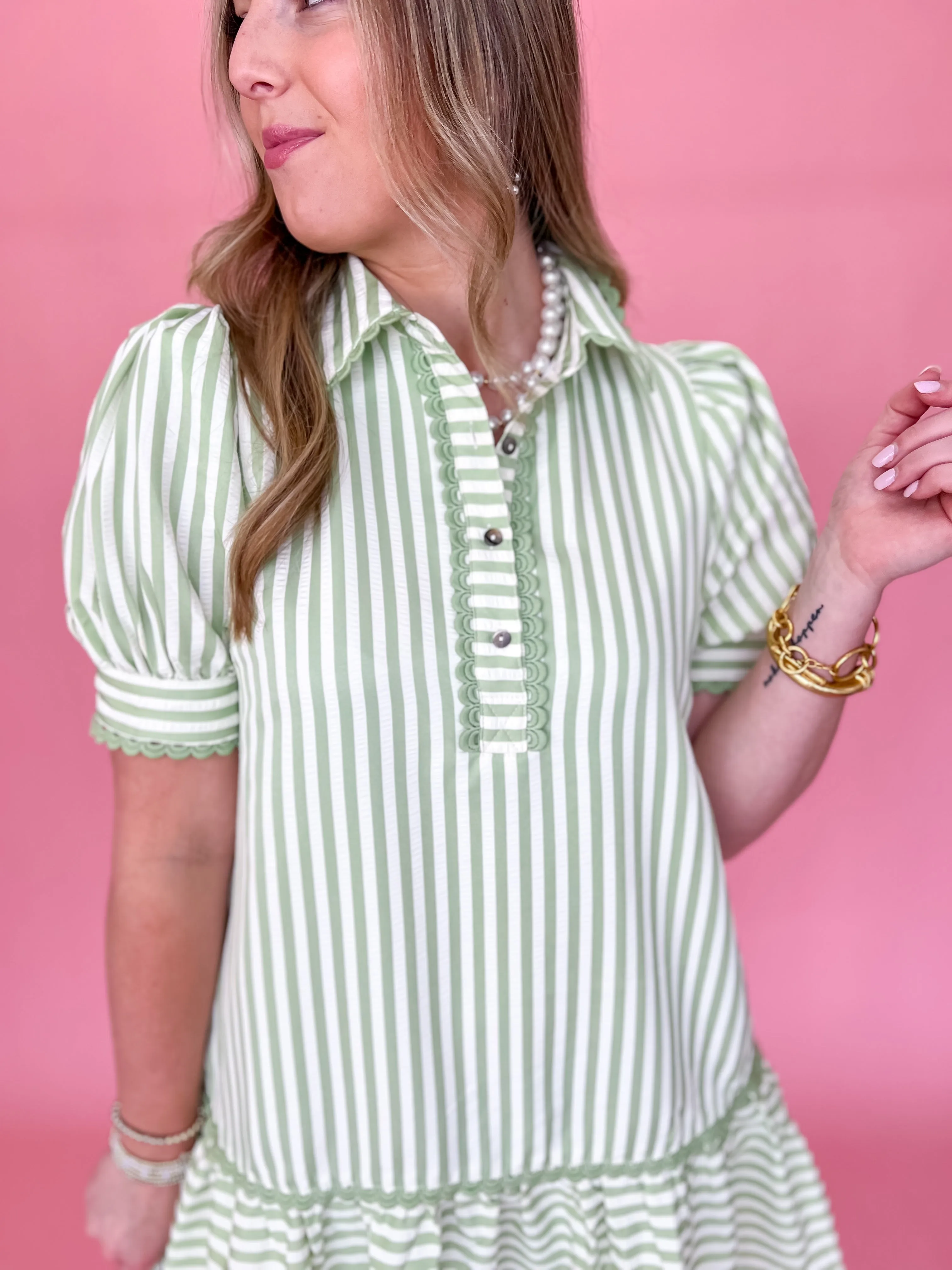Sail Away Seersucker Dress