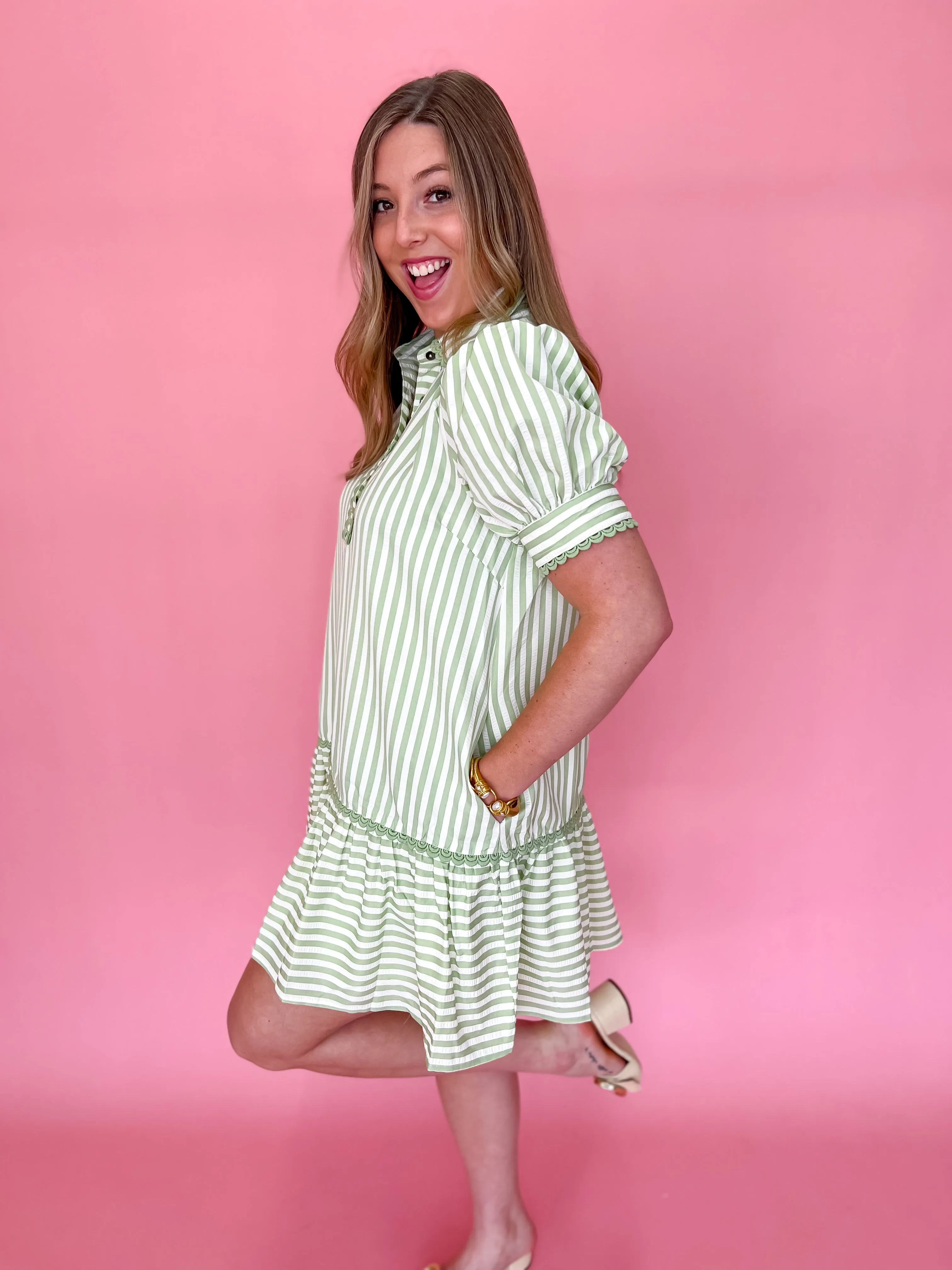 Sail Away Seersucker Dress