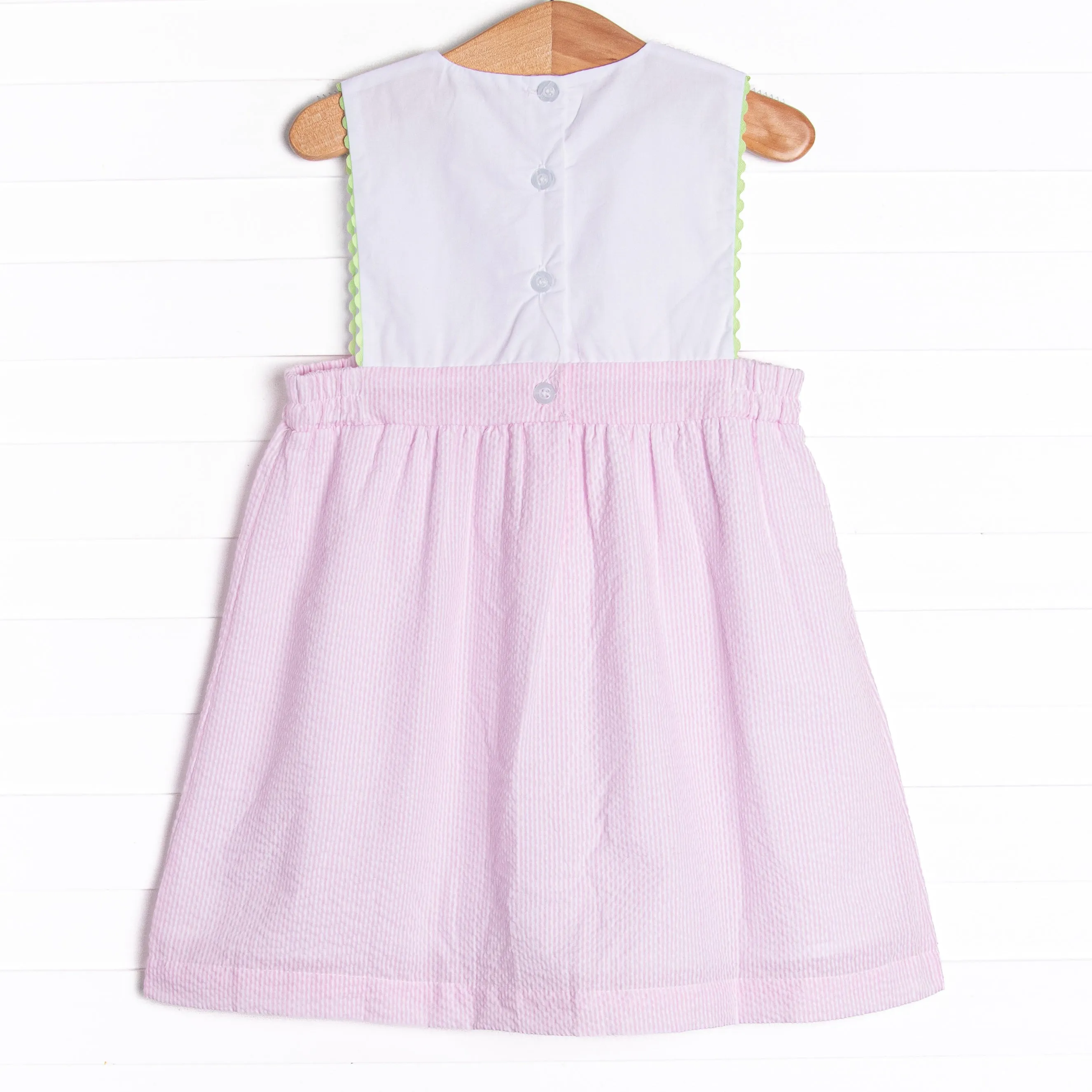 Sailboat Sweetie Applique Dress, Pink