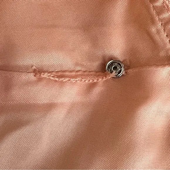 Sara Campbell Petites Women’s Light Peach Silk Tailored Sheath Dress 4 EUC