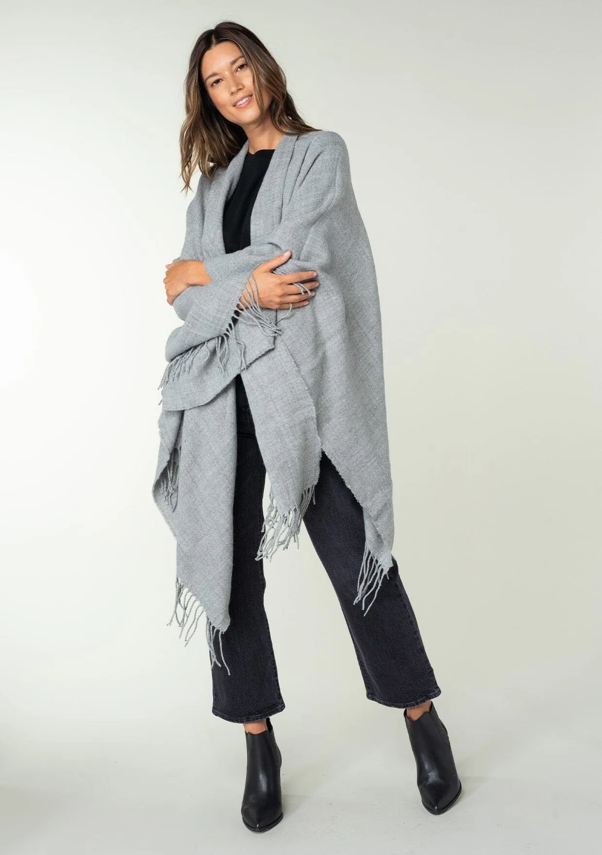 Sara Twill Blanket Poncho