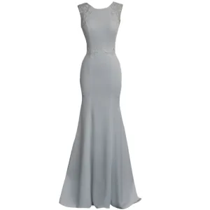 Satin Mermaid Light Wedding Dress Lace Thin Trailer