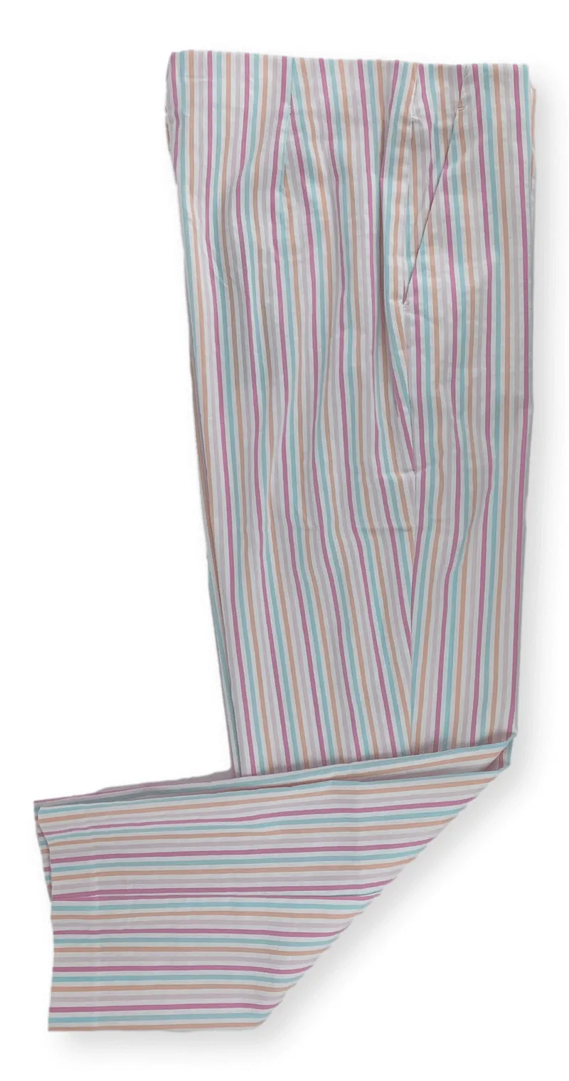 Seersucker Crop Pants in Multi
