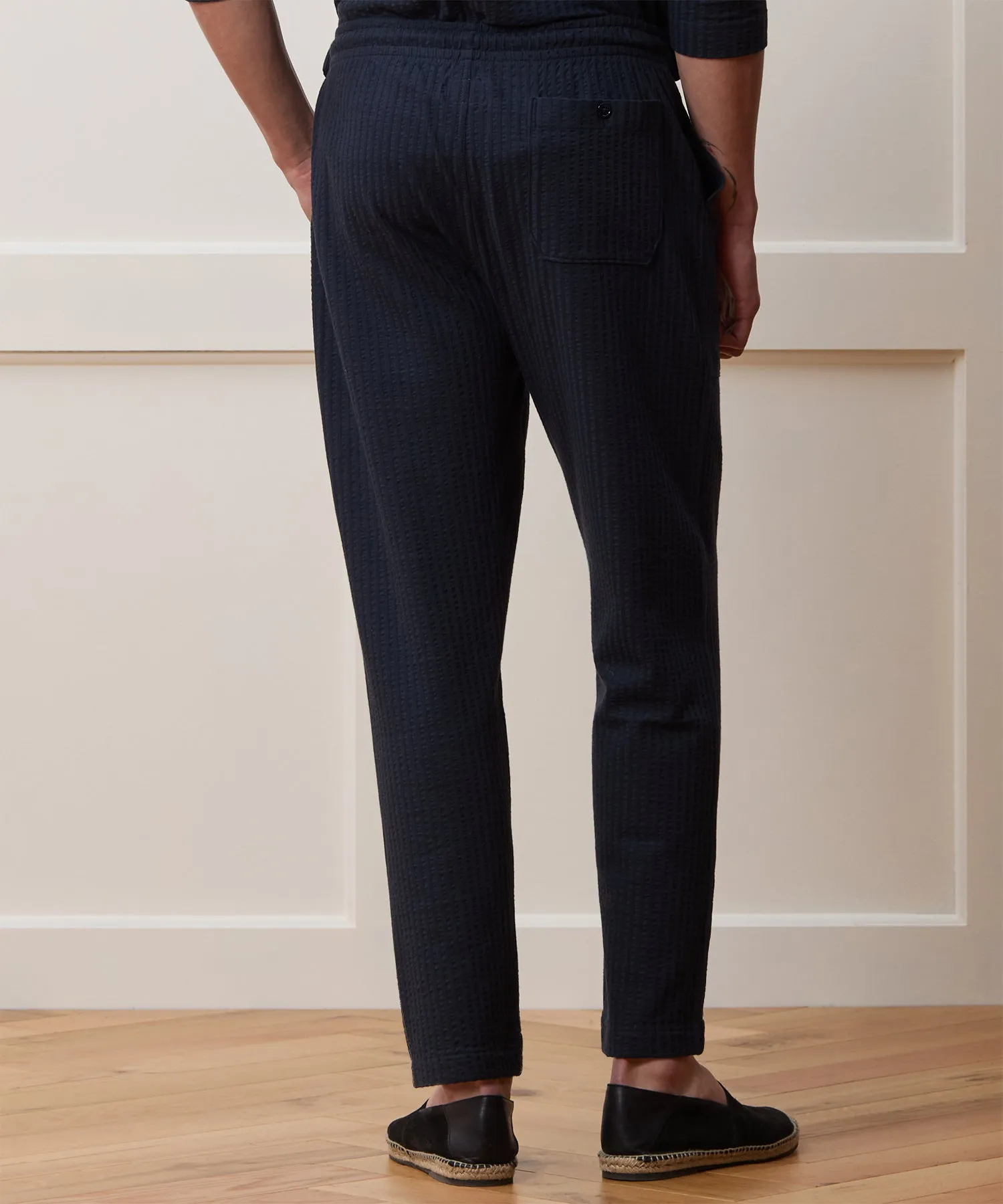 Seersucker Pant Set in Navy (Copy)