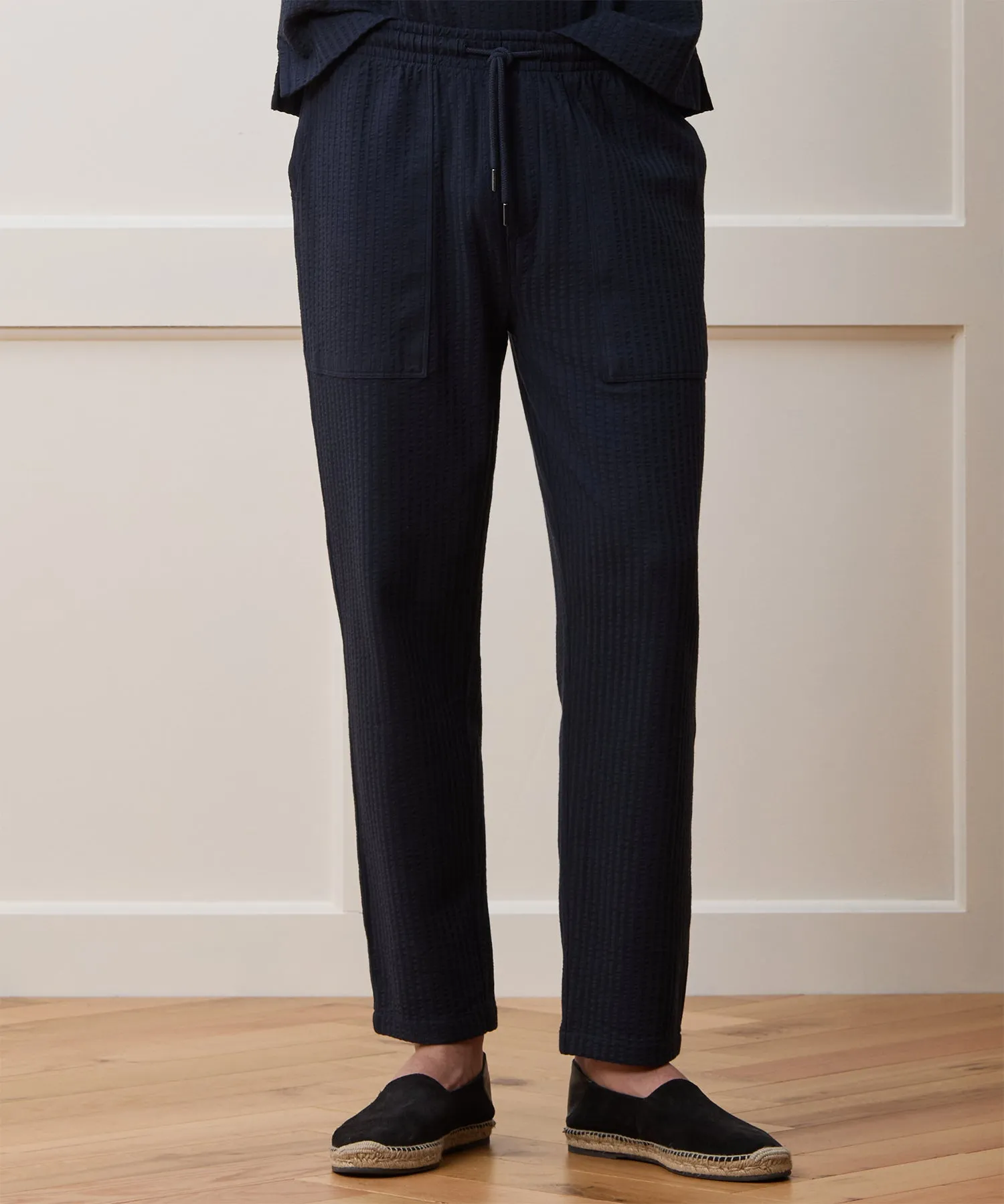 Seersucker Pant Set in Navy (Copy)