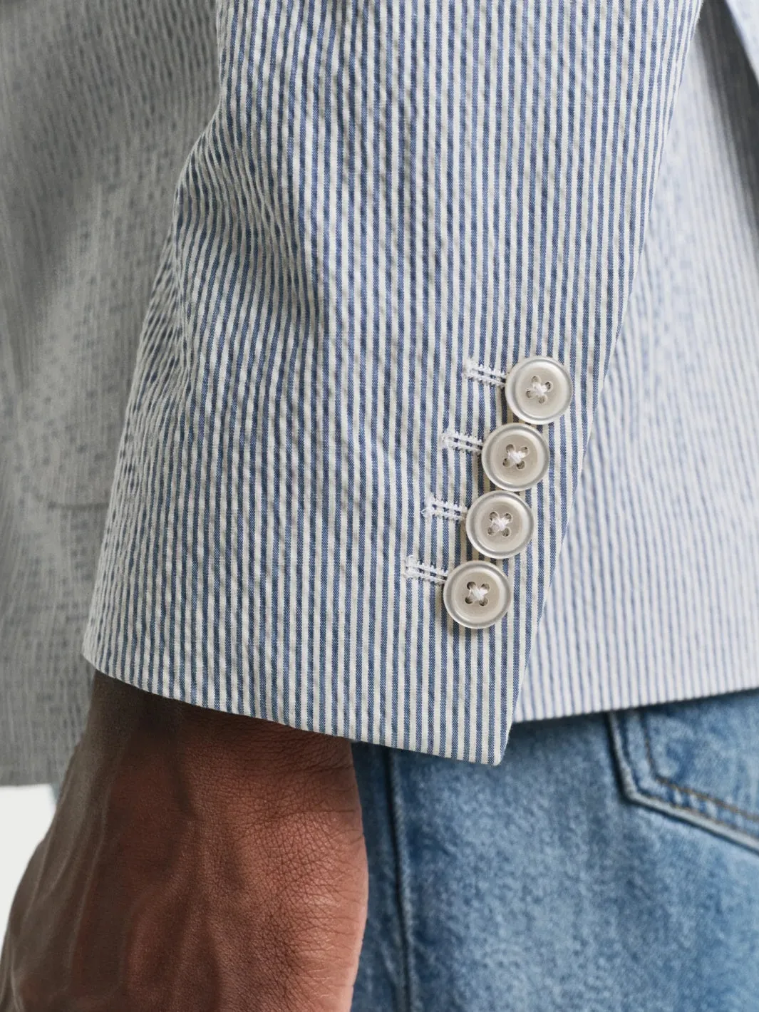SEERSUCKER SUIT JACKET Striper