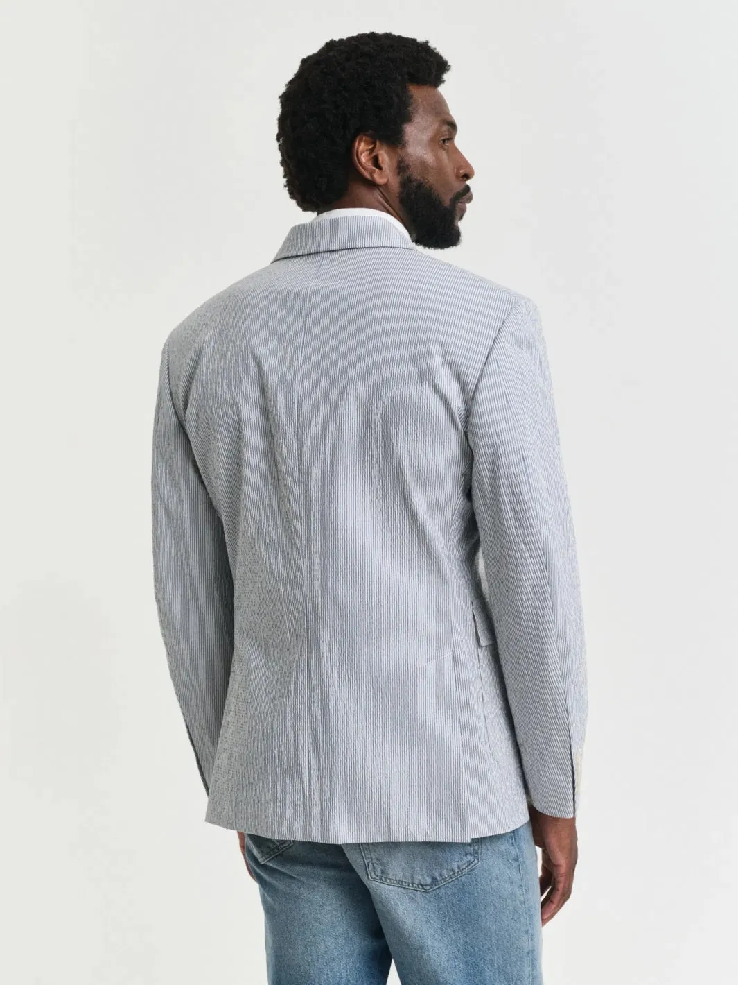 SEERSUCKER SUIT JACKET Striper
