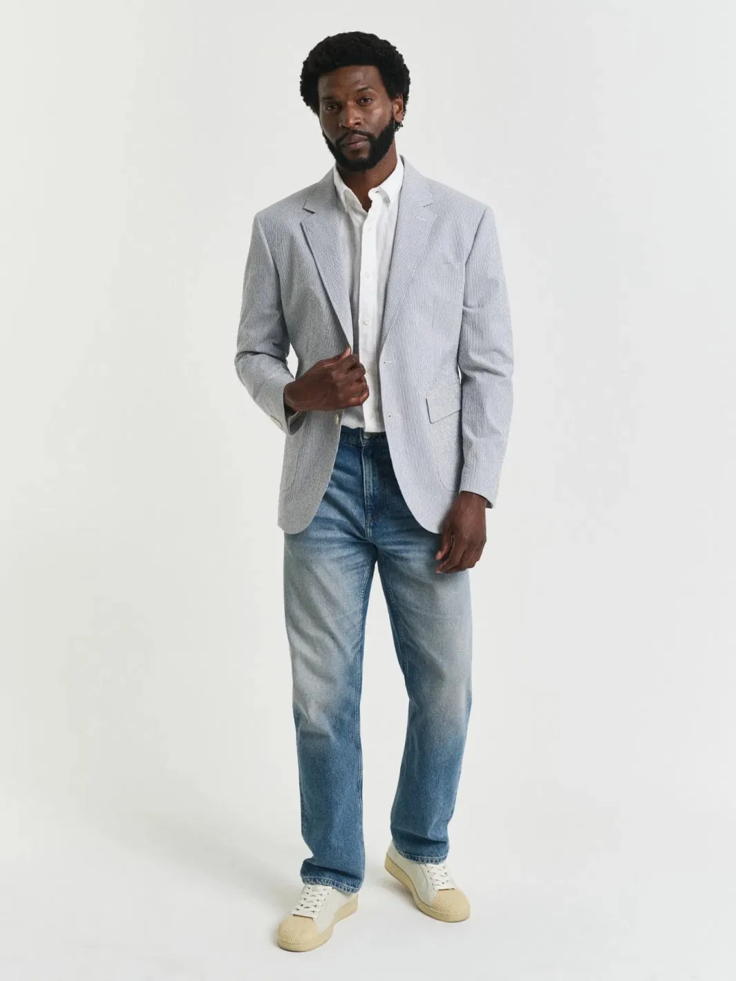 SEERSUCKER SUIT JACKET Striper