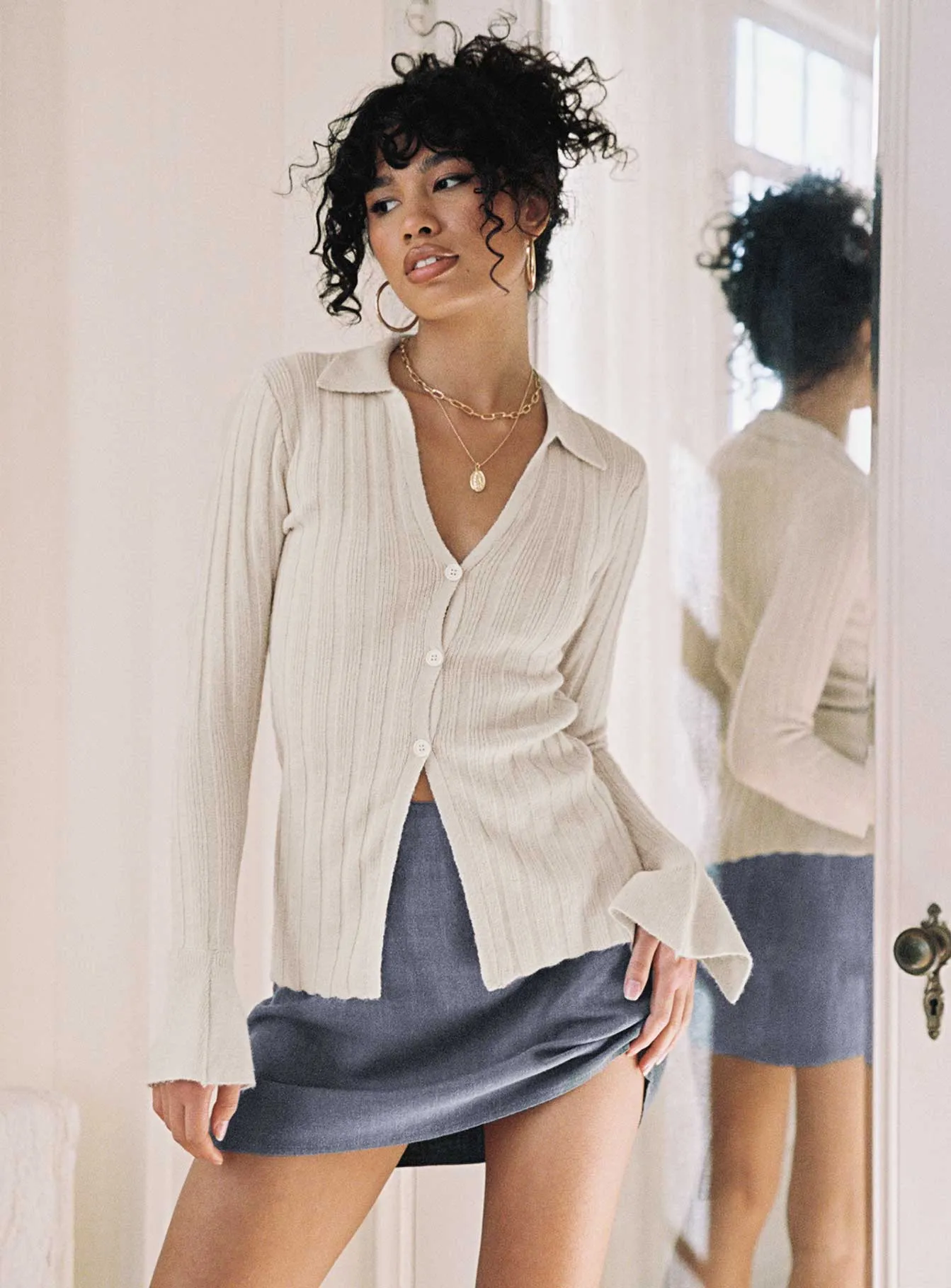 Selby Mini Skirt Grey