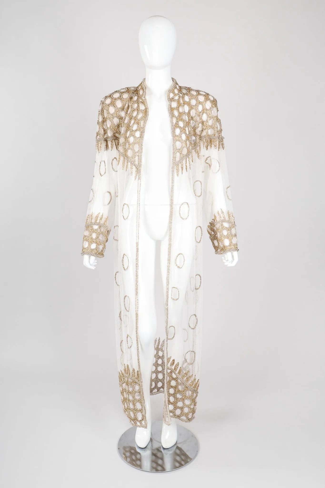 Sheer Beaded Robe