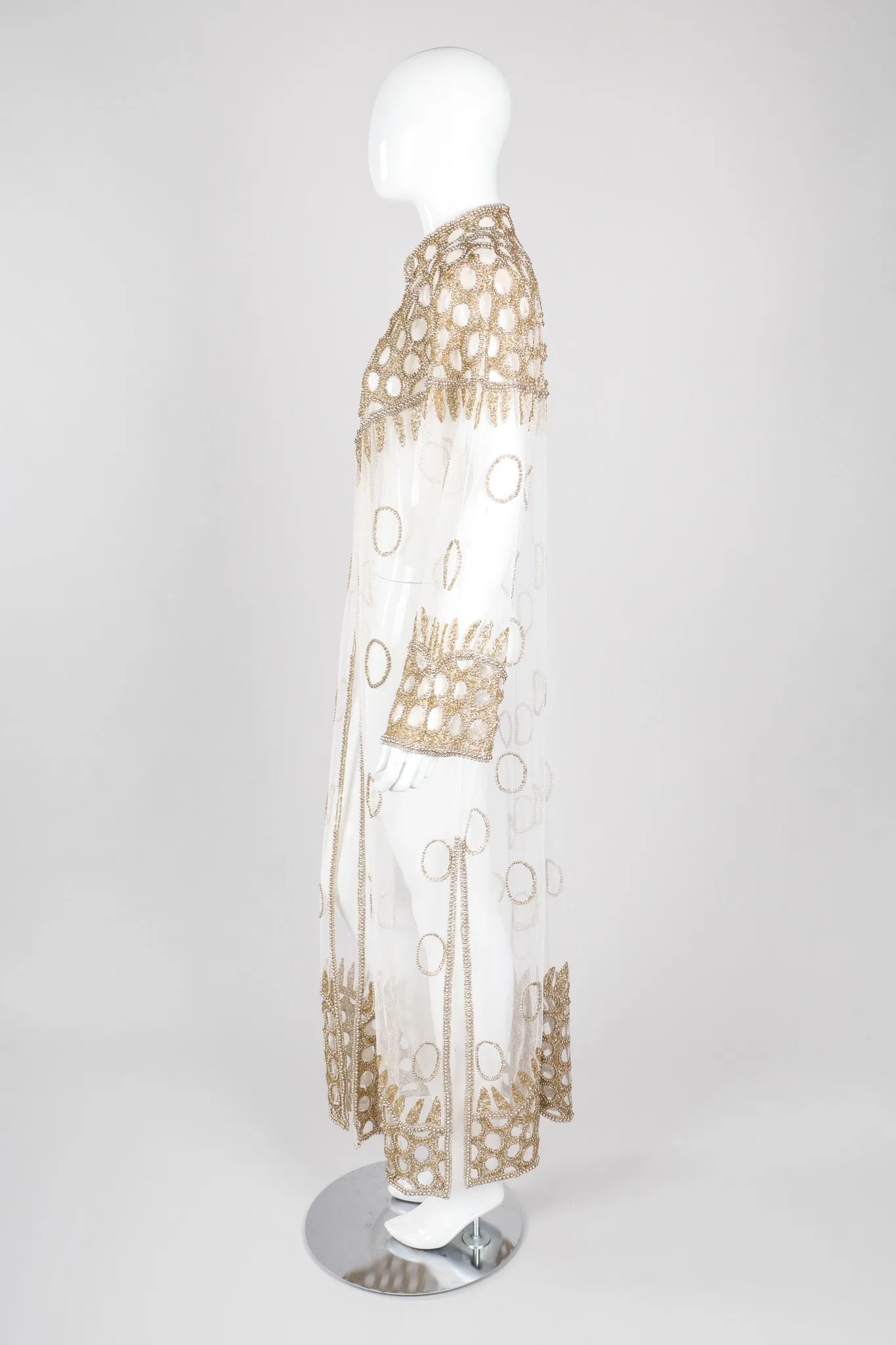 Sheer Beaded Robe