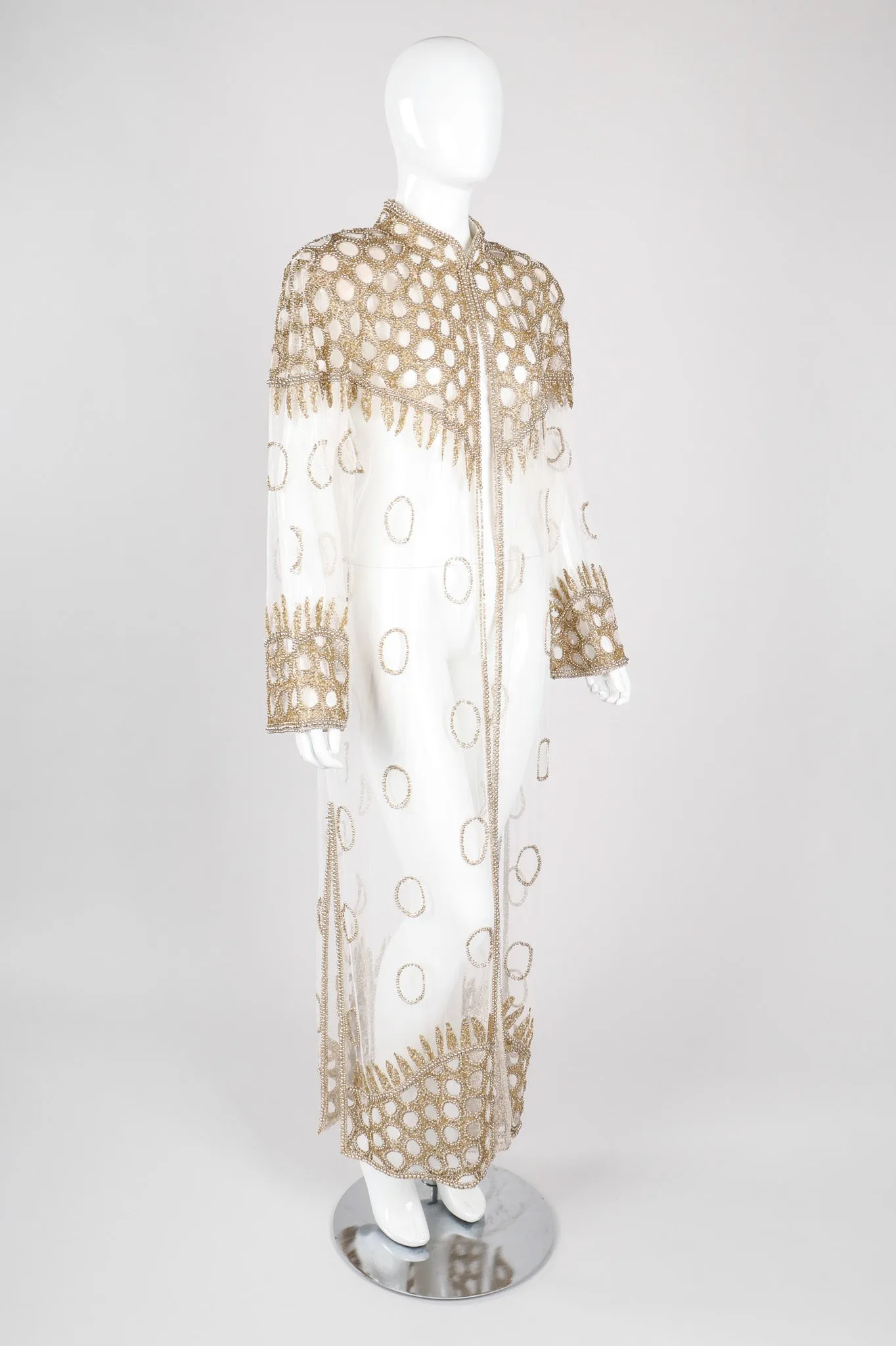 Sheer Beaded Robe