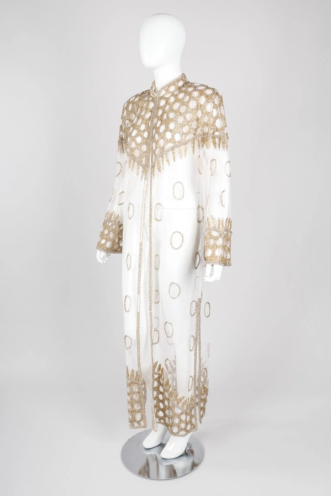 Sheer Beaded Robe