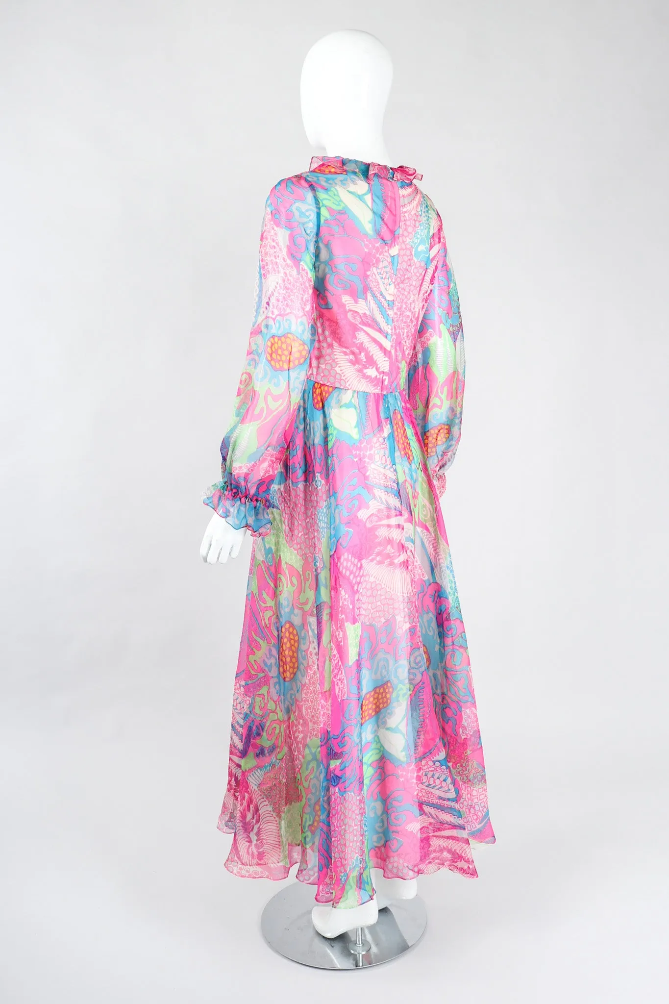 Sheer Mod Floral Dress