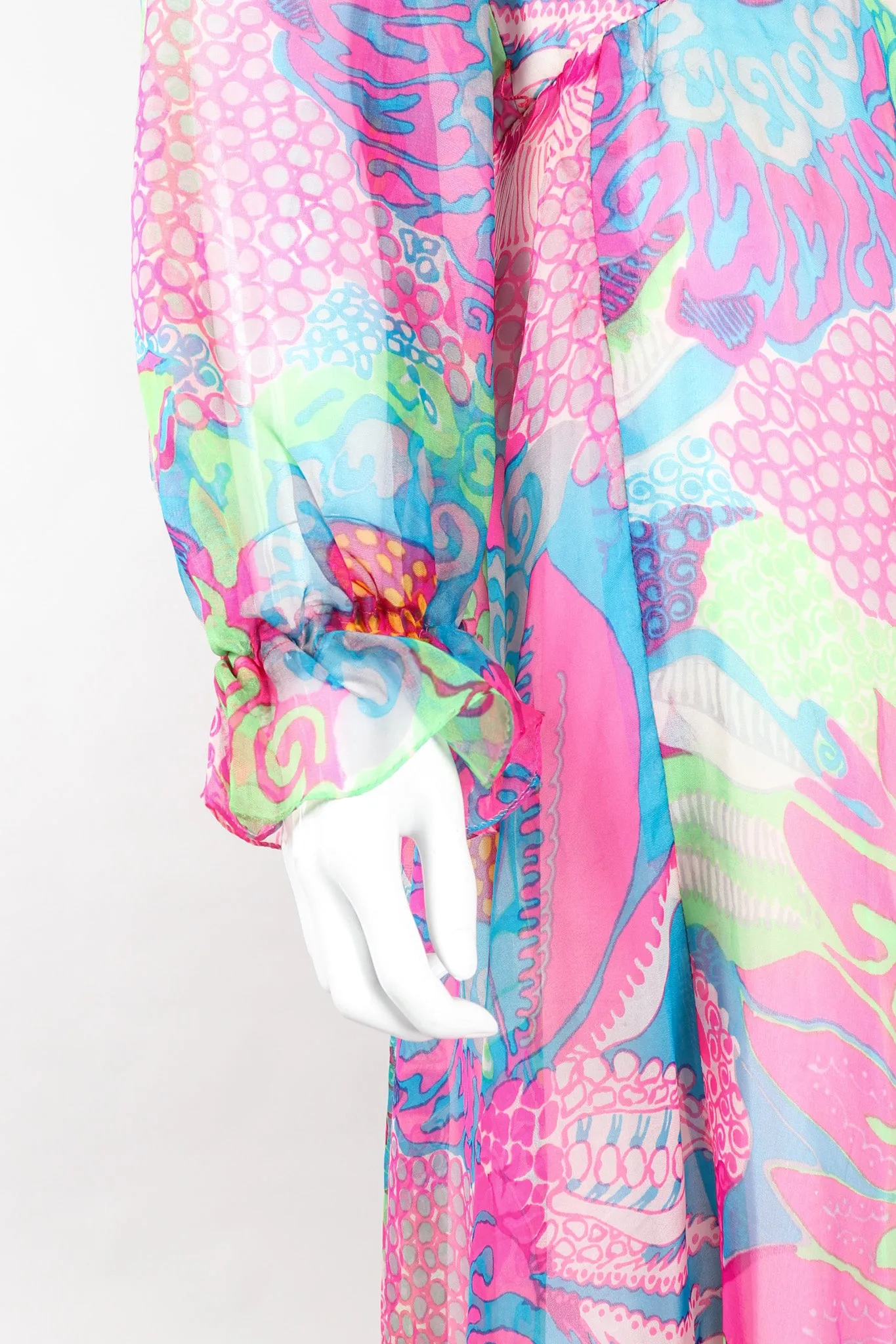 Sheer Mod Floral Dress