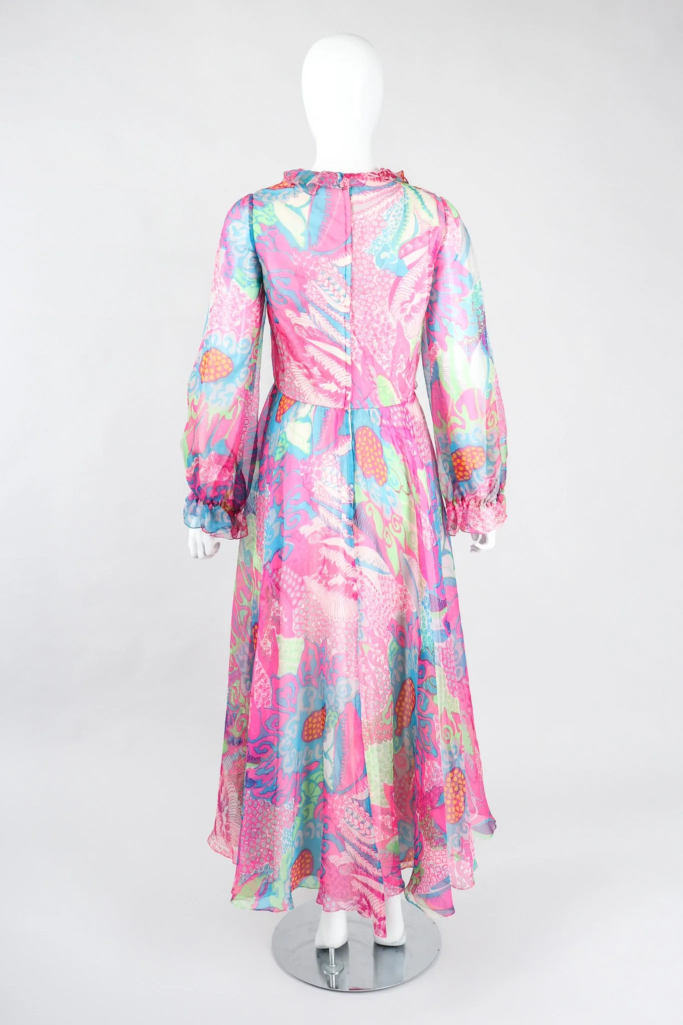 Sheer Mod Floral Dress