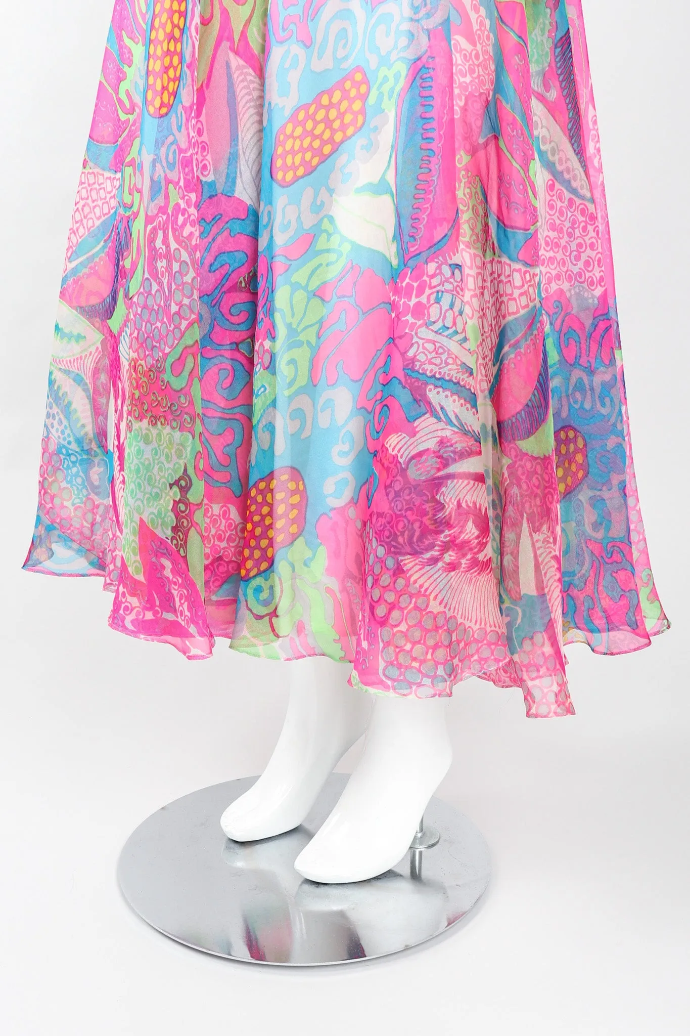 Sheer Mod Floral Dress