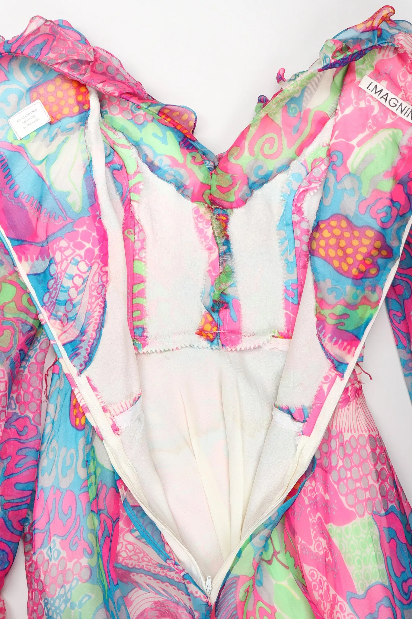 Sheer Mod Floral Dress