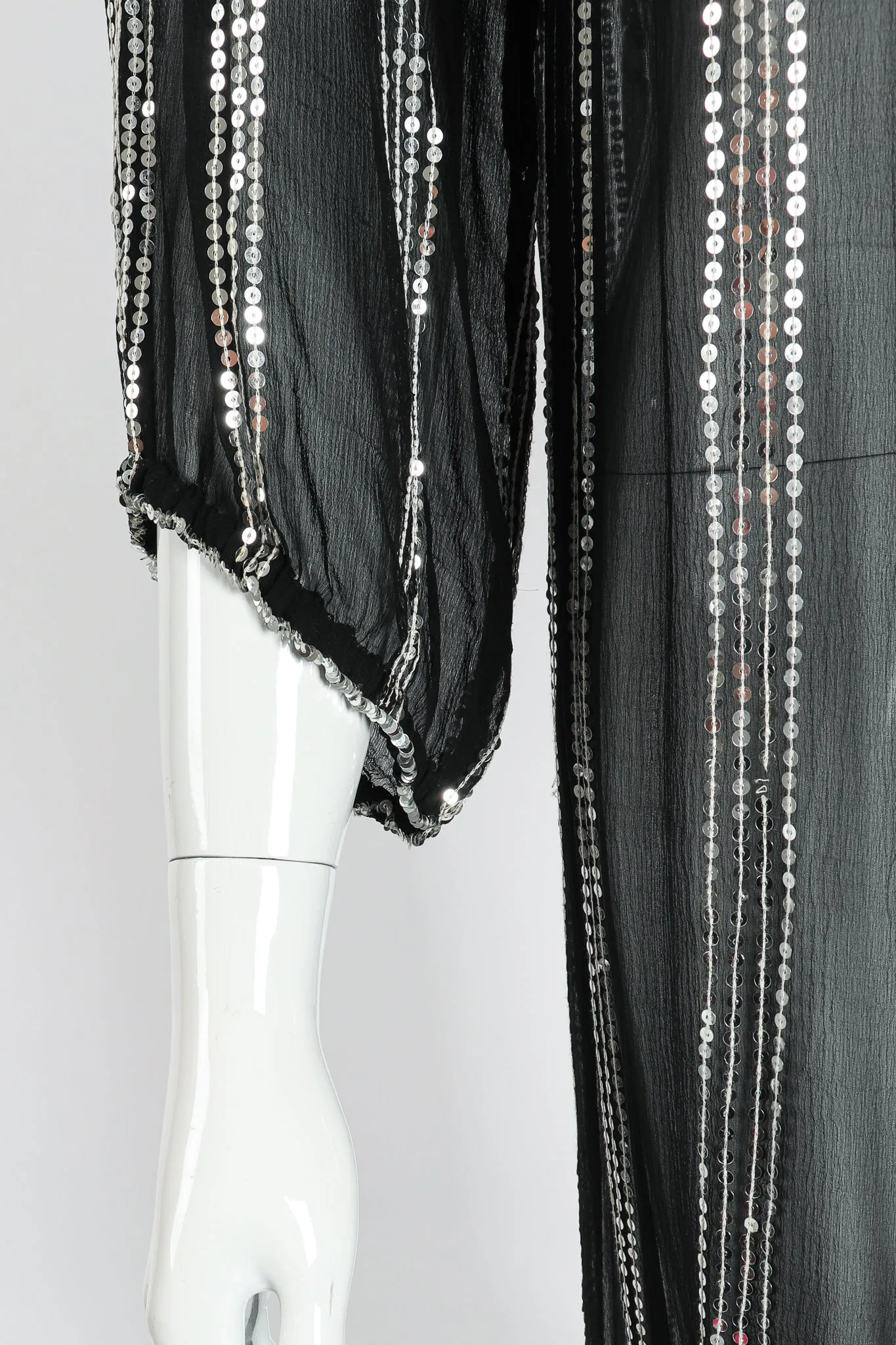 Sheer Sequined Deco Dress