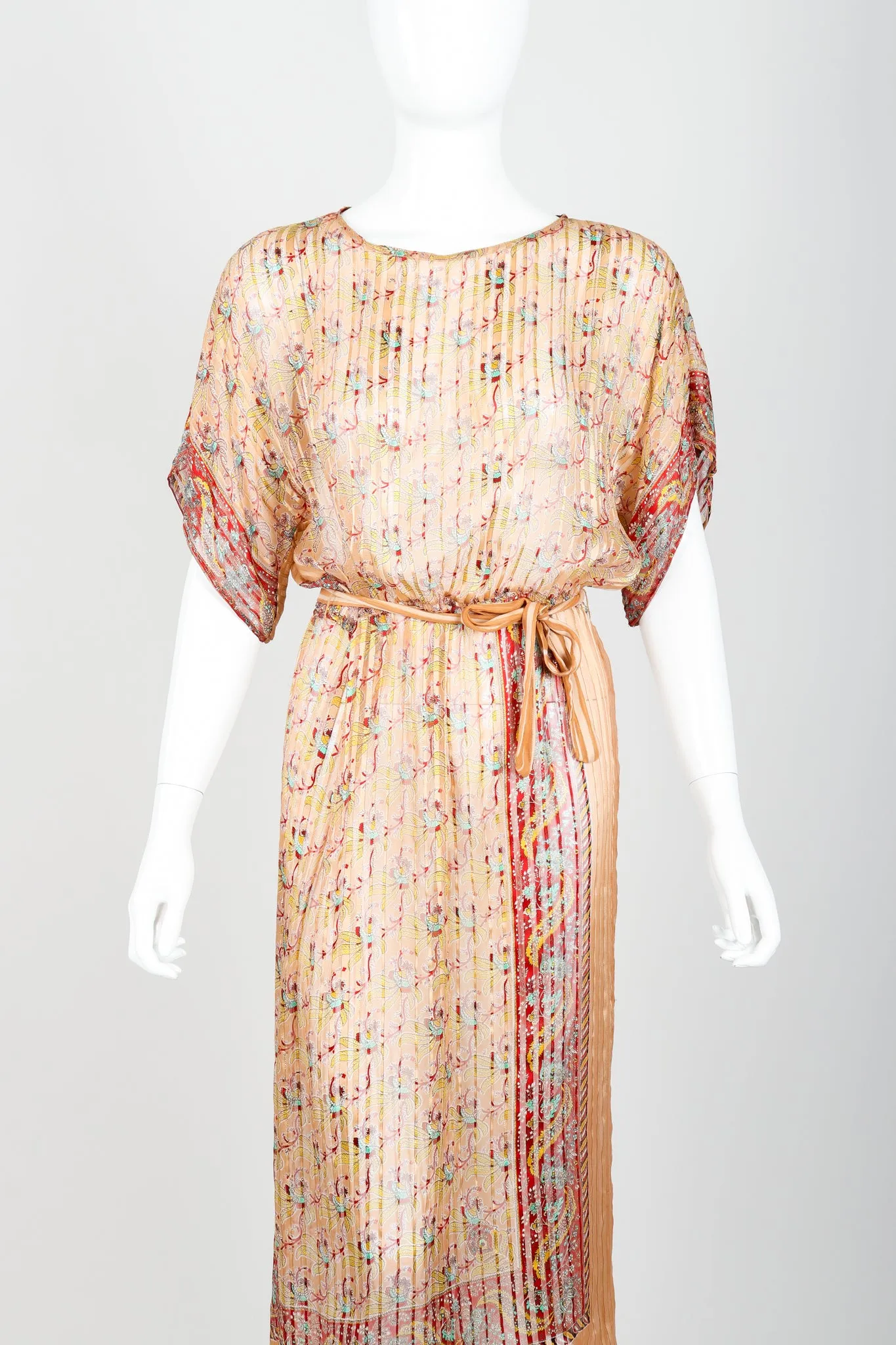 Sheer Stripe Sarong Dress