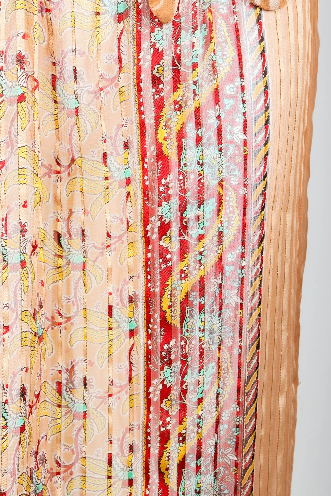 Sheer Stripe Sarong Dress