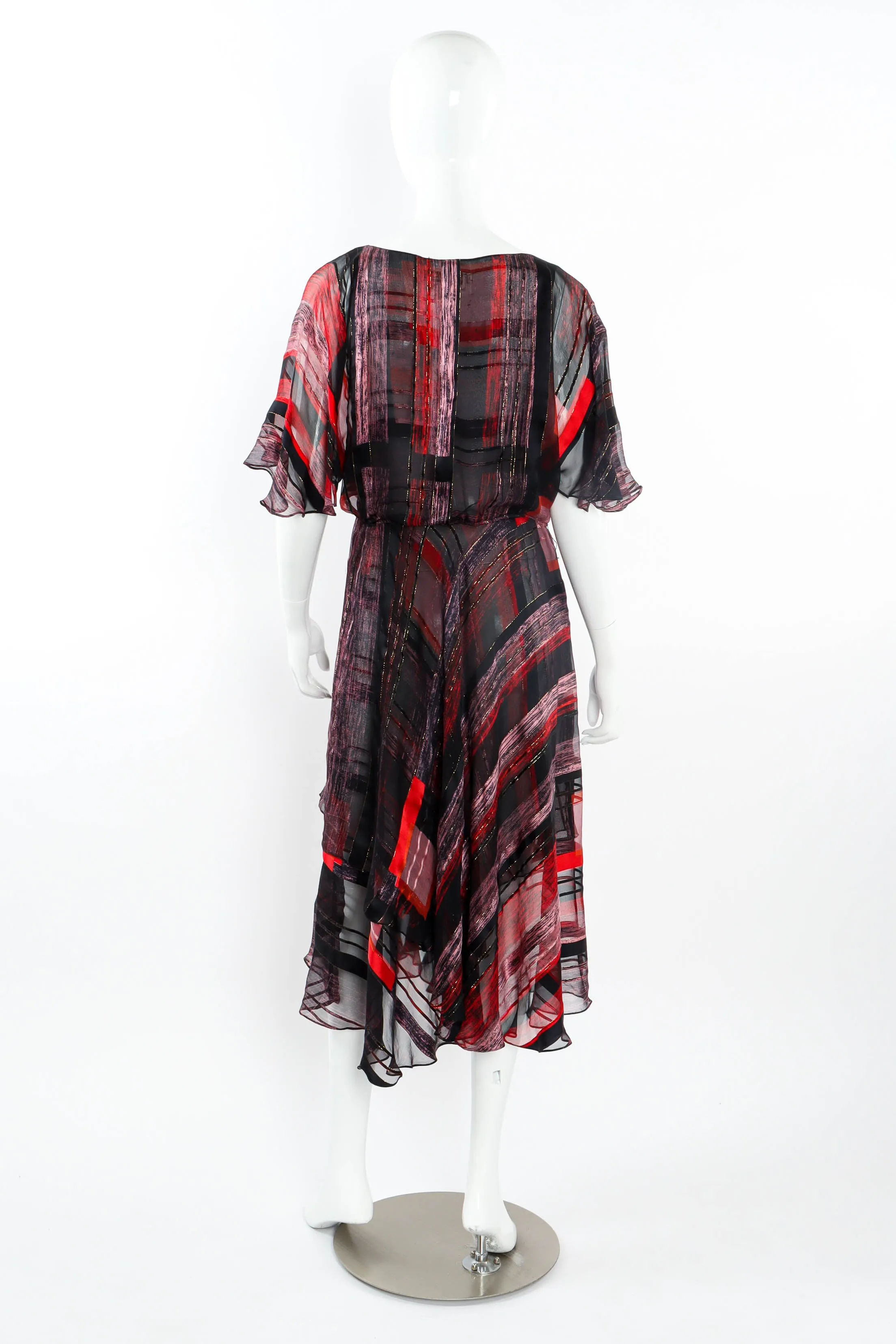 Sheer Stripe Tunic Dress
