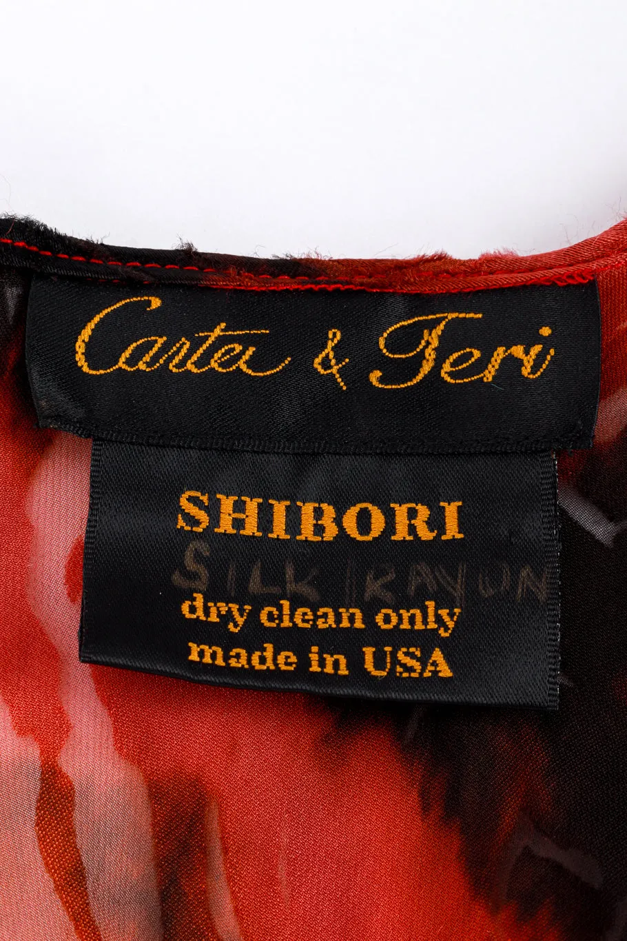 Shibori Silk Burnout Maxi Dress