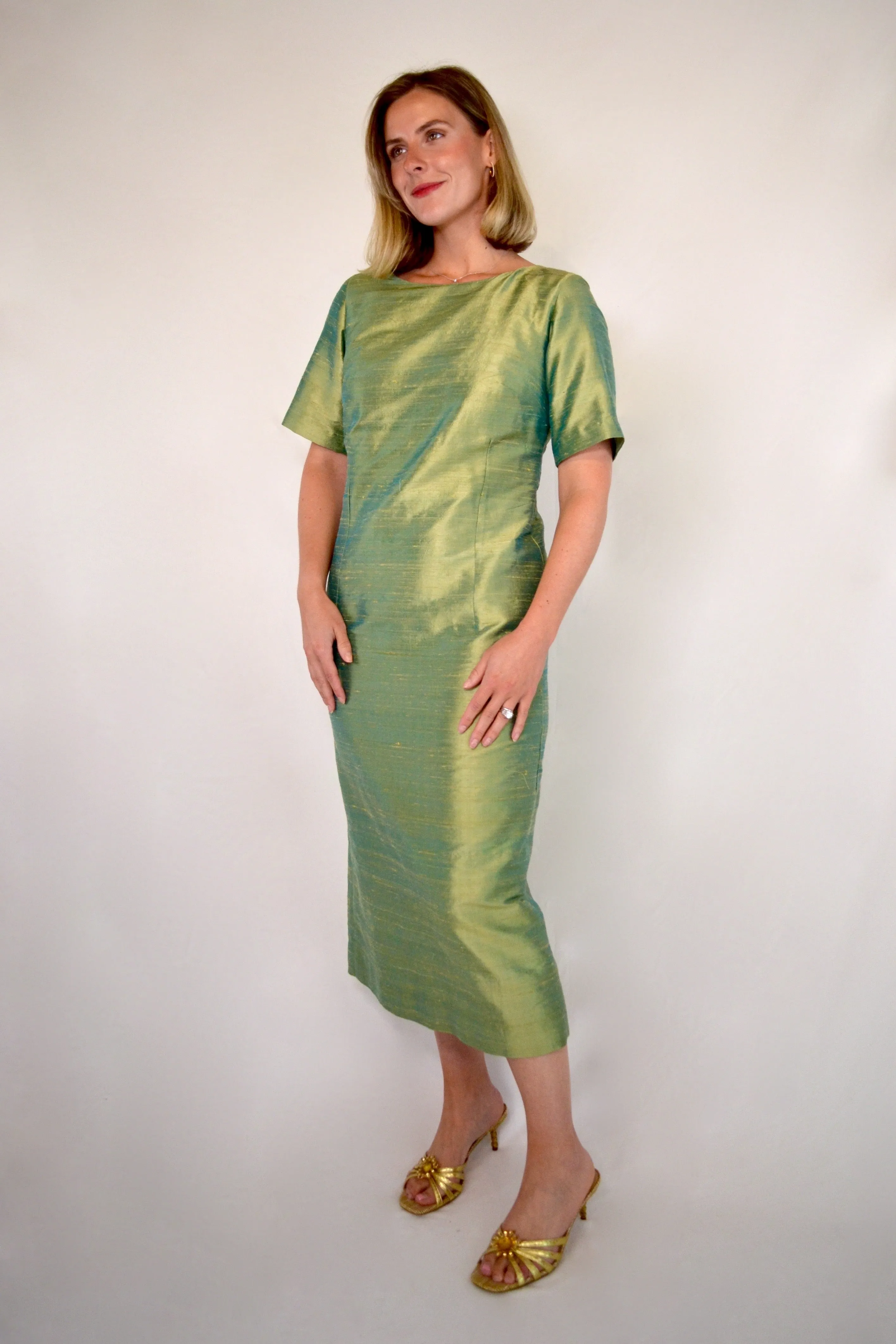 Short Sleeved Sheath Dress- 7 Colors
