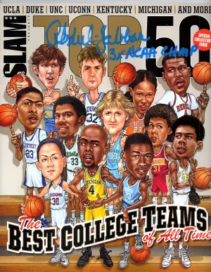 Signed SLAM Magazine "Top 50 College Teams Of All Time" Pre-signed