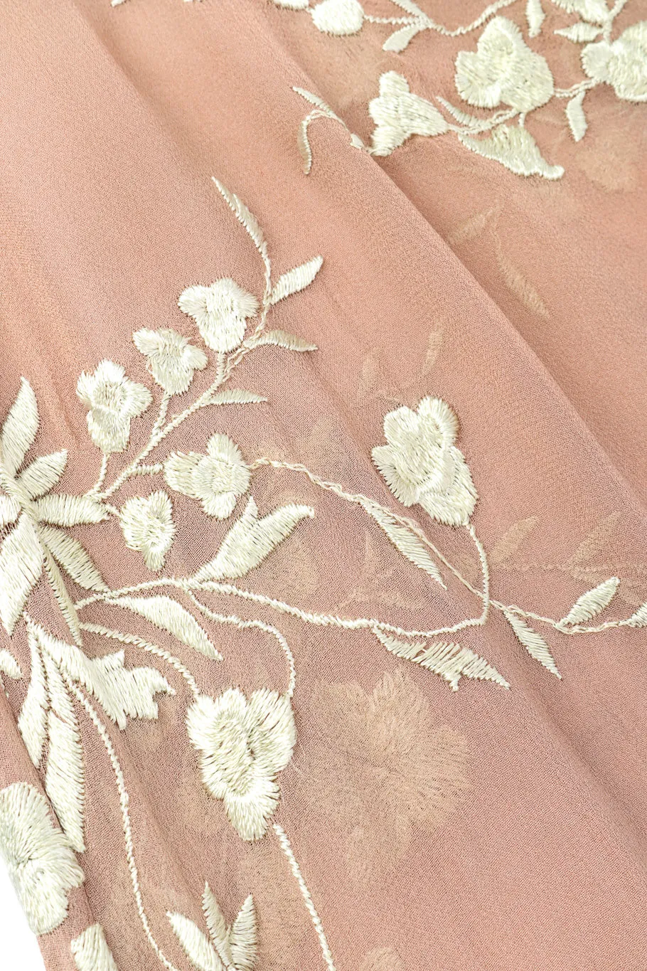 Silk Chiffon Floral Skirt