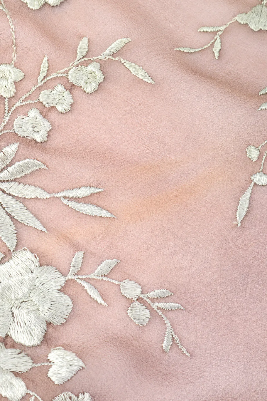 Silk Chiffon Floral Skirt