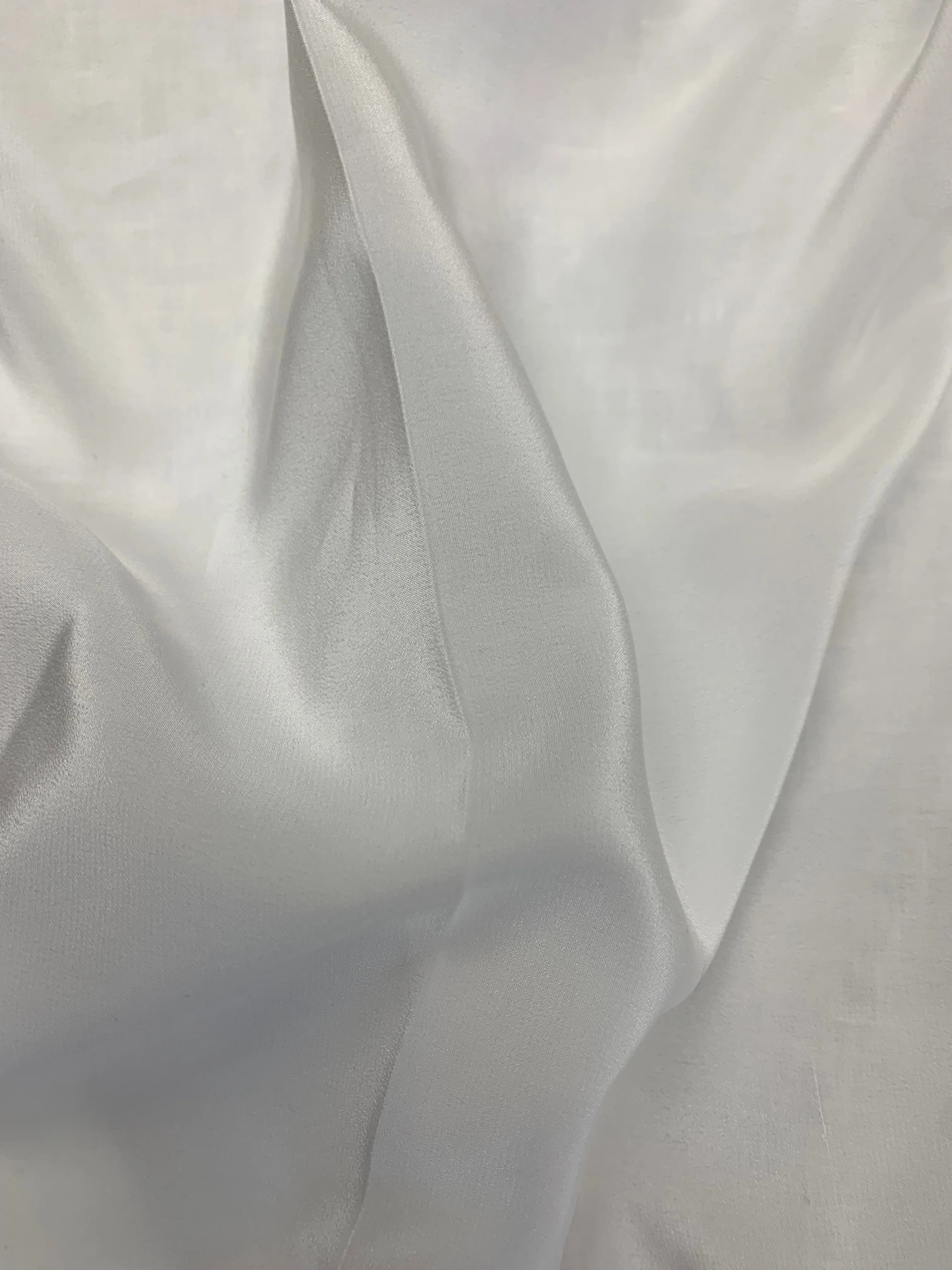 Silk Crepe De Chine - White