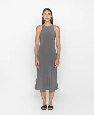 Silk Halter Tank Dress