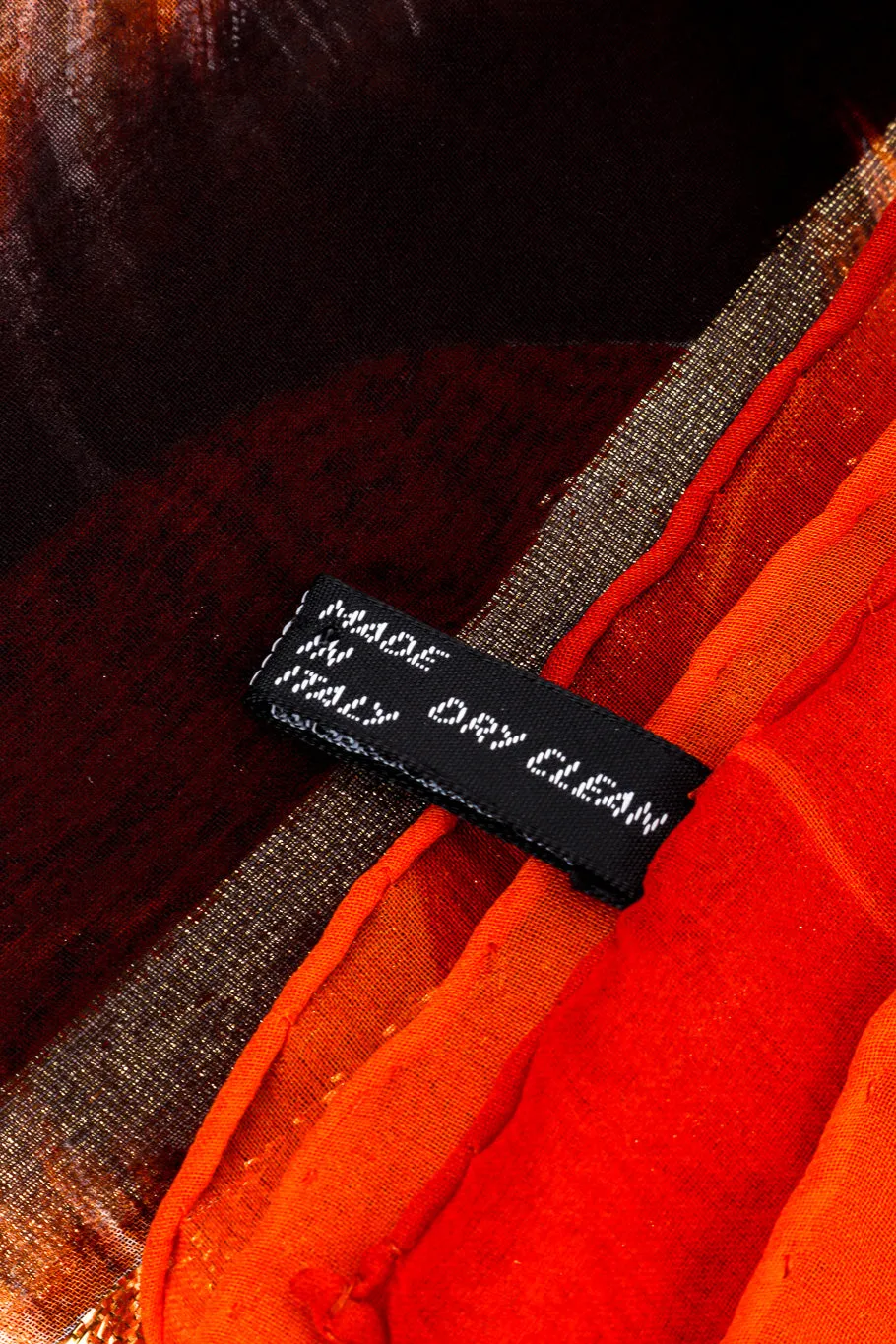 Silk Lamé Tiger Scarf