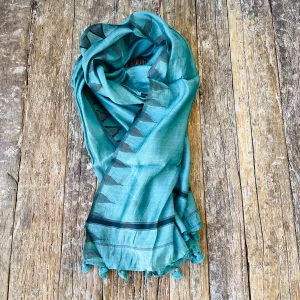 SILK TASSELED SCARF