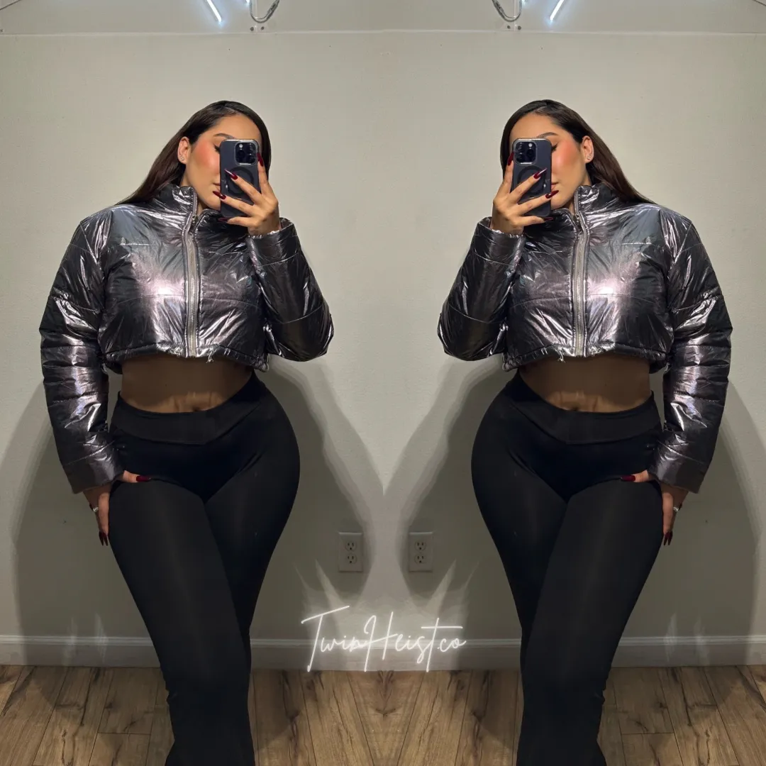 Silver Puffer Jacket