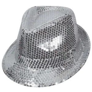 Silver Sequin Fedora